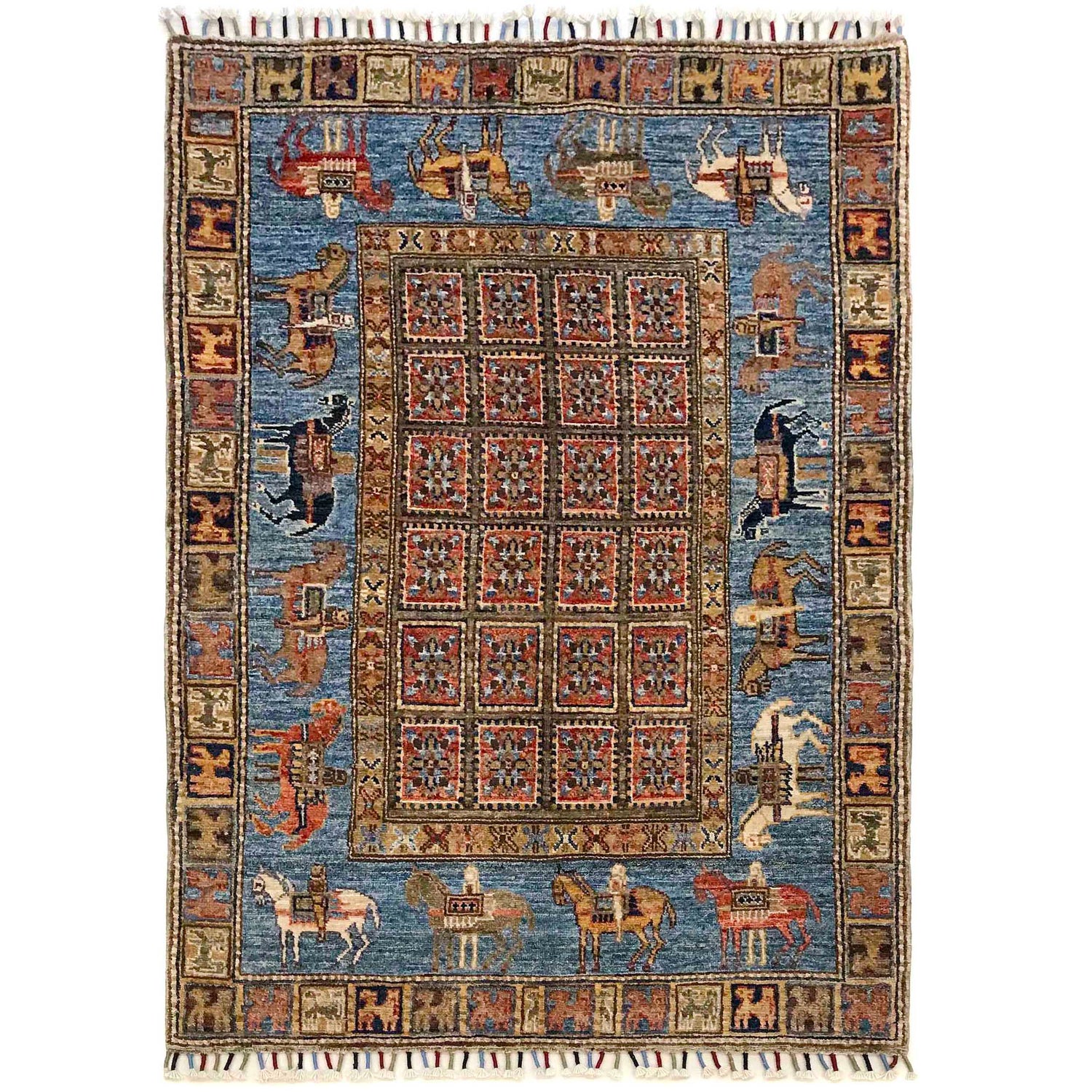 Oriental Shikargah Qaleen 3' 3" x 4' 10" (ft) - No. P35830