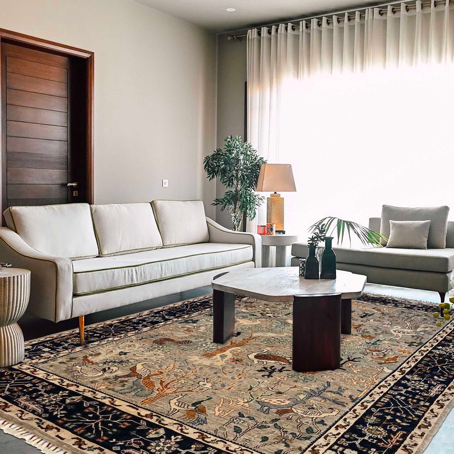 Tree of Life Qaleen 6' 0" x 8' 11" (ft) - No. P35832