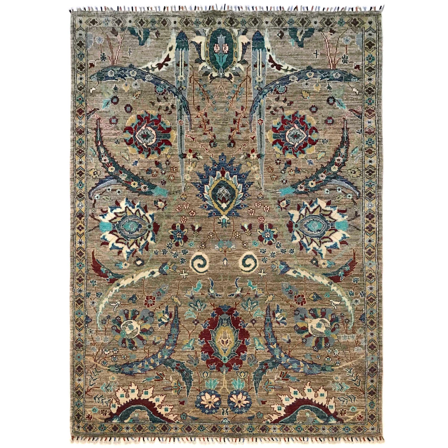 Handmade Sultani Area Rug 5' 7" x 7' 9" (ft) - No. P35834