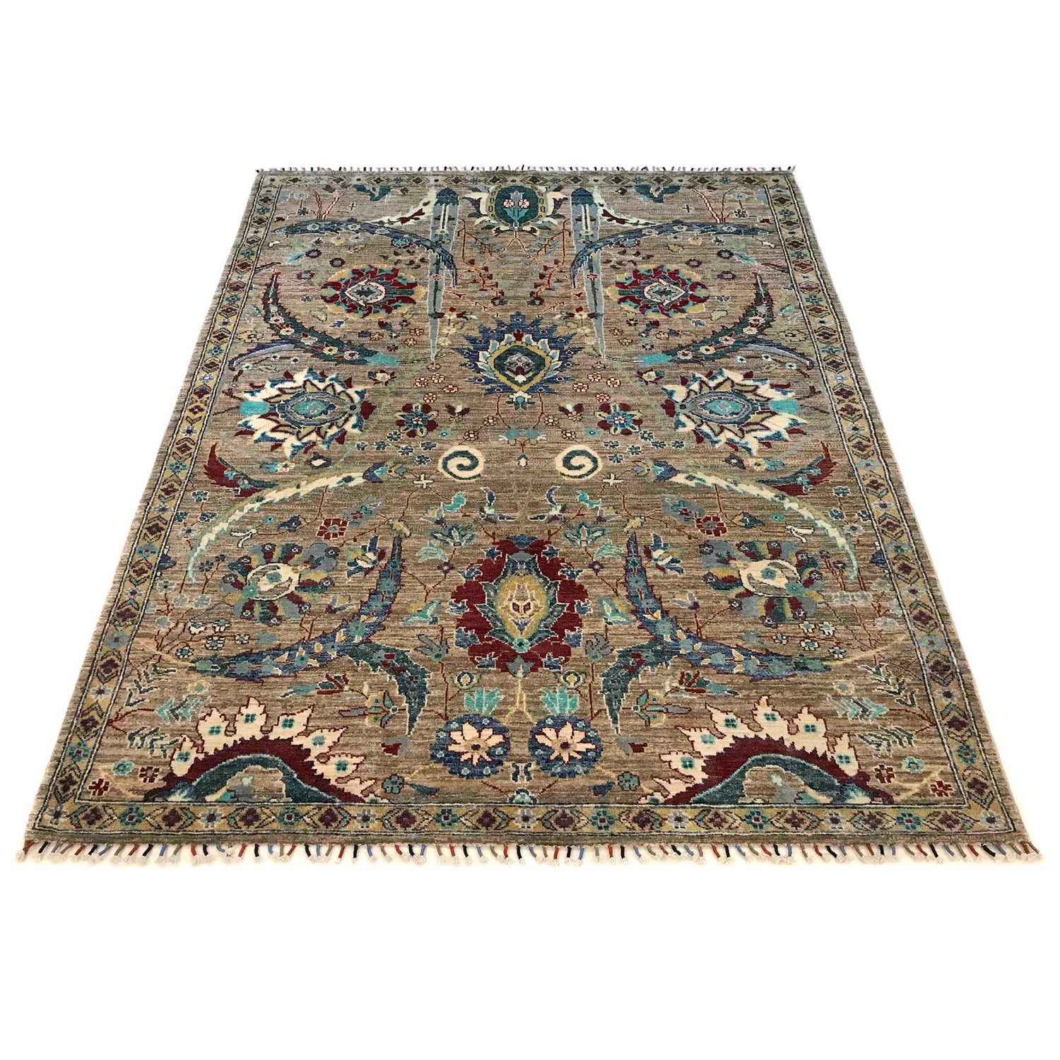 Handmade Sultani Area Rug 5' 7" x 7' 9" (ft) - No. P35834