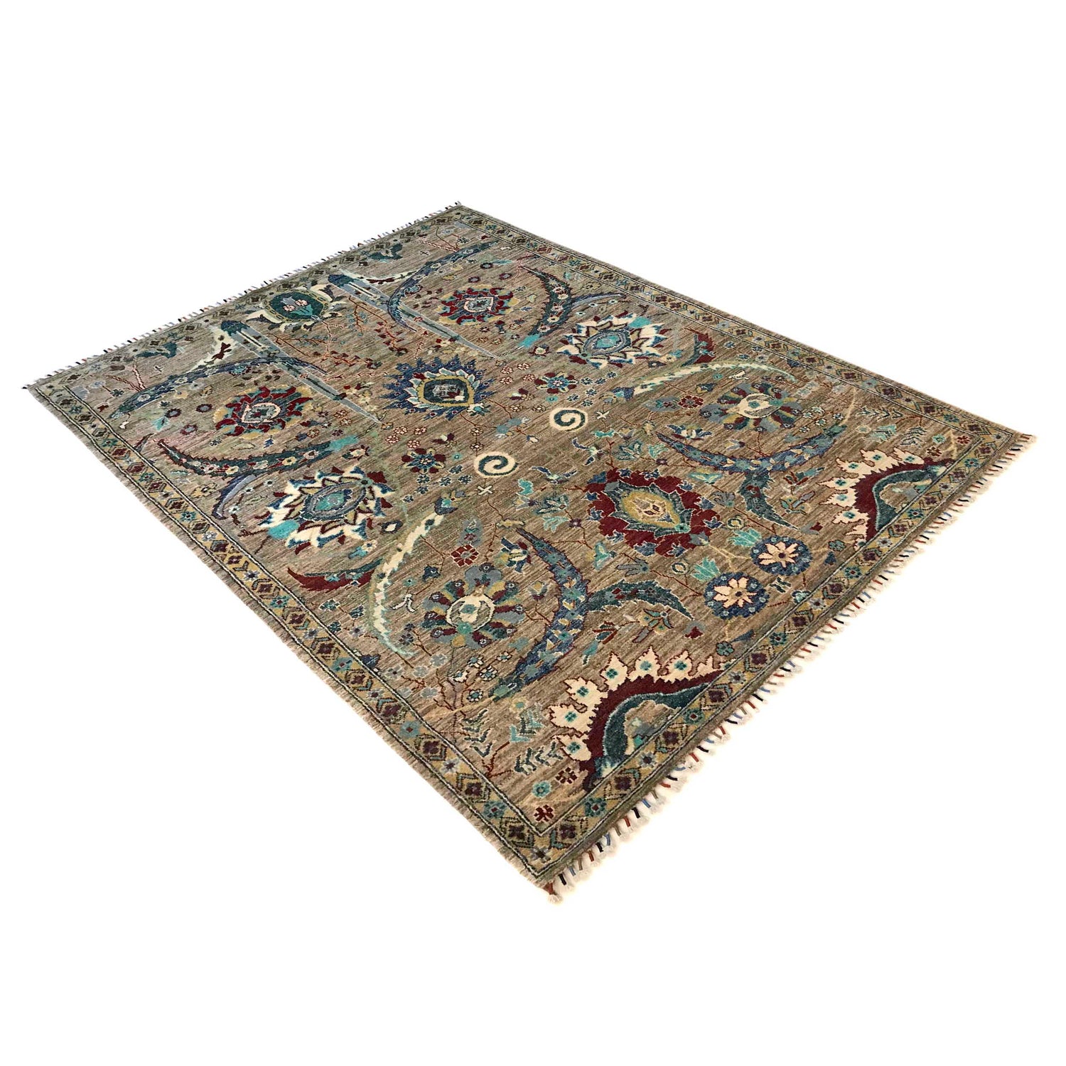 Handmade Sultani Area Rug 5' 7" x 7' 9" (ft) - No. P35834