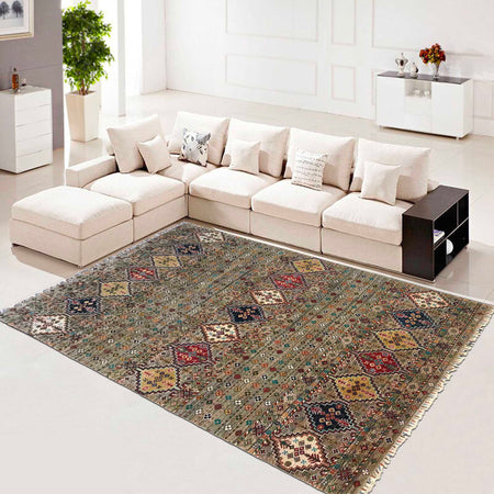 Handmade Gabbeh Qaleen Pakistan 5' 7" x 8' 10" (ft) - No. P35835