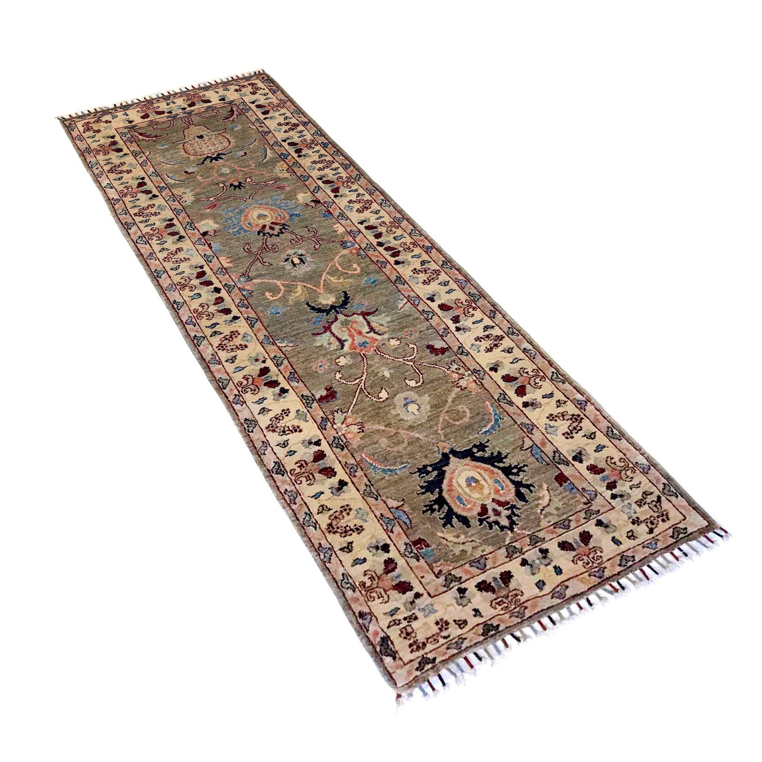 Hand-Knotted Sultani Rug Runner 2' 7" x 8' 1" (ft) - No. P35836