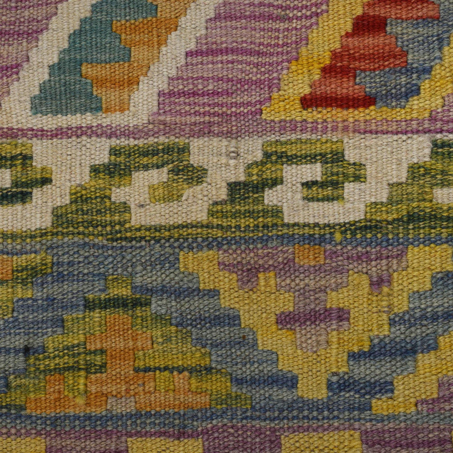 Handmade Vegetable Kilim 5' 1" x 6' 7" (ft) - No. P35838