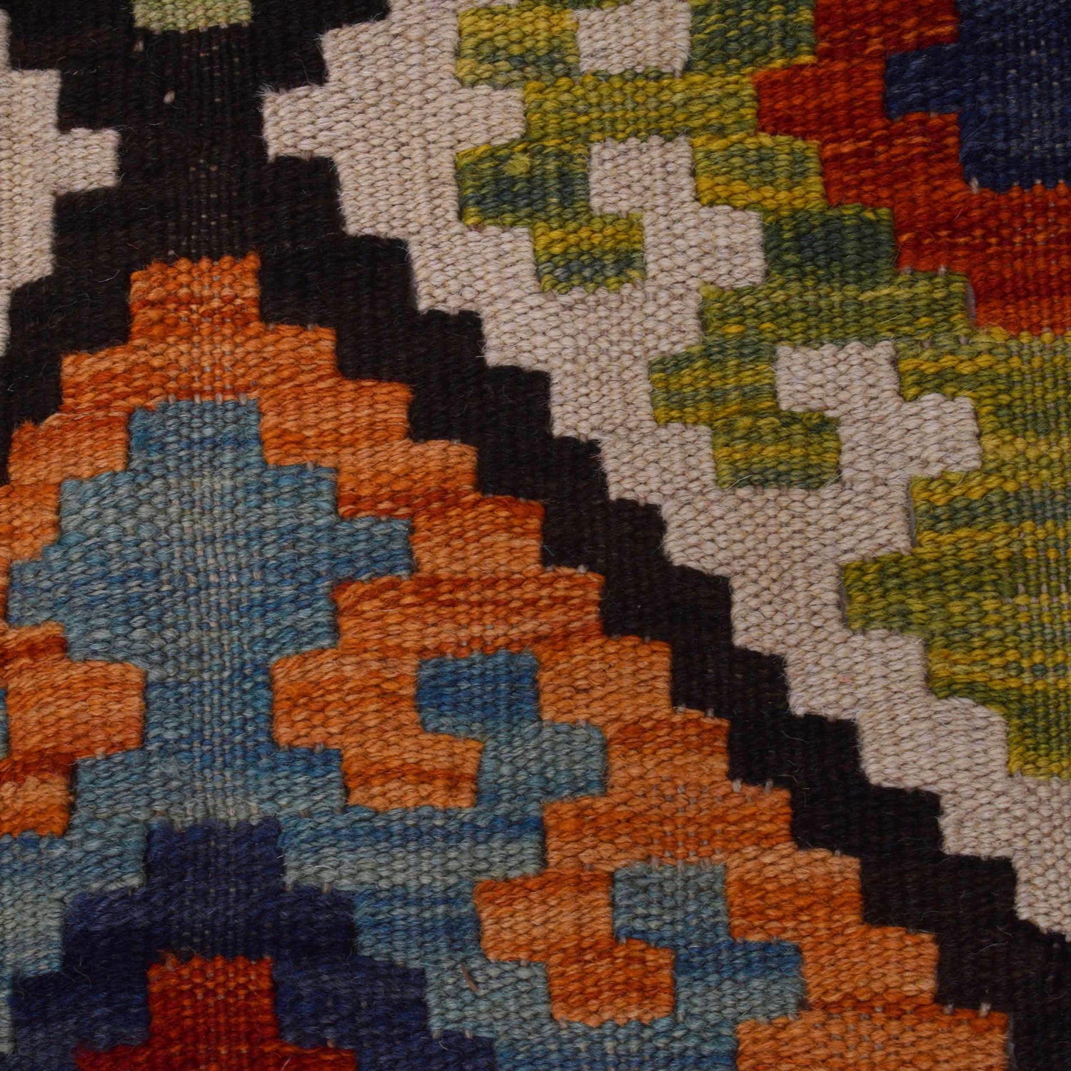 Handmade Vegetable Kelim 5' 1" x 6' 9" (ft) - No. P35839