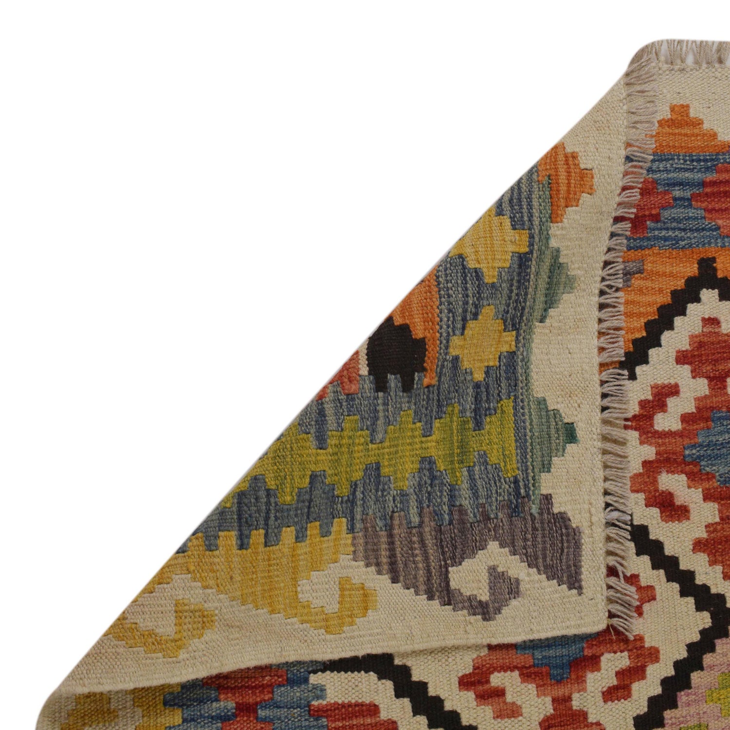 Handmade Vegetable Kilim 5' 0" x 6' 6" (ft) - No. P35842