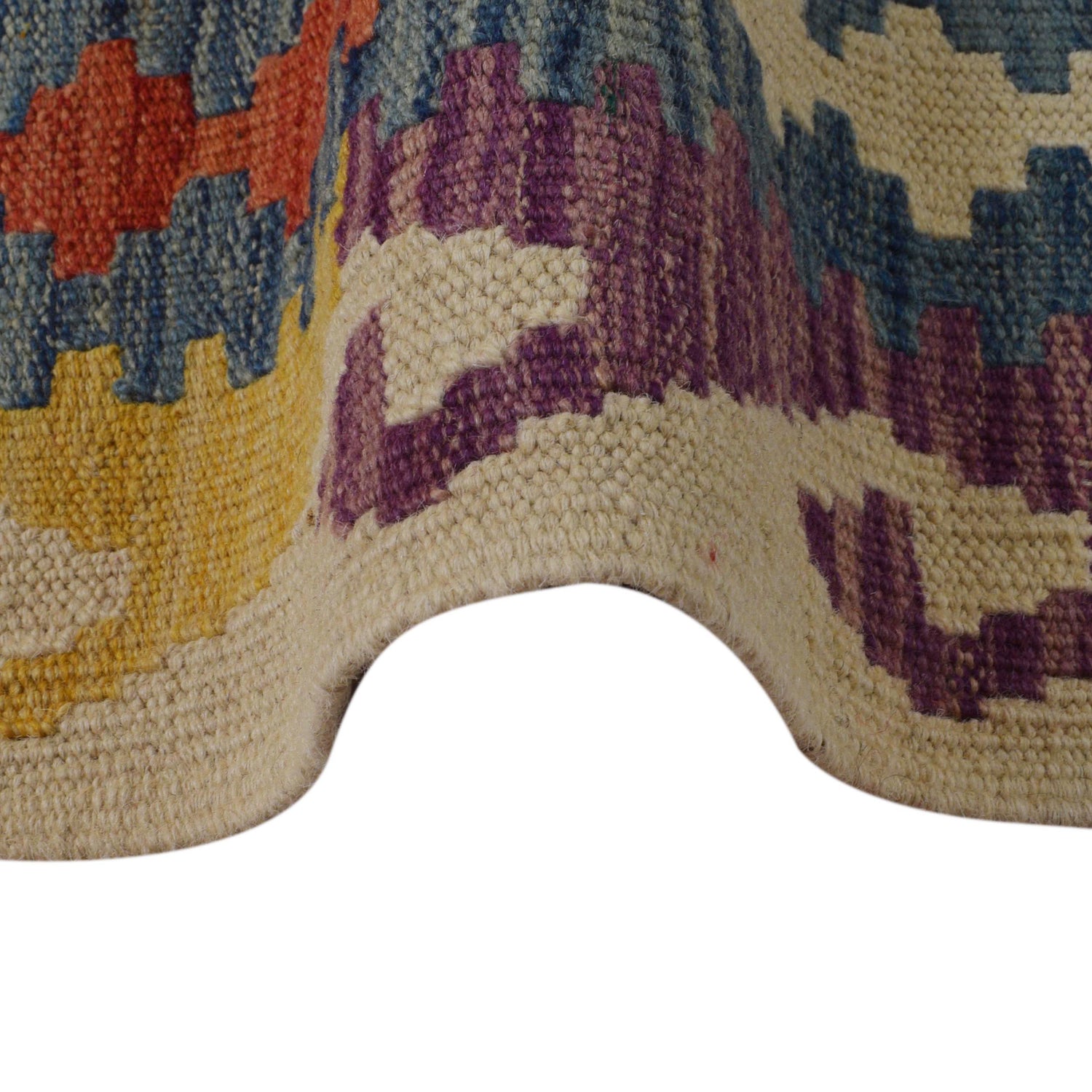 Handmade Vegetable Kilim 5' 0" x 6' 6" (ft) - No. P35842