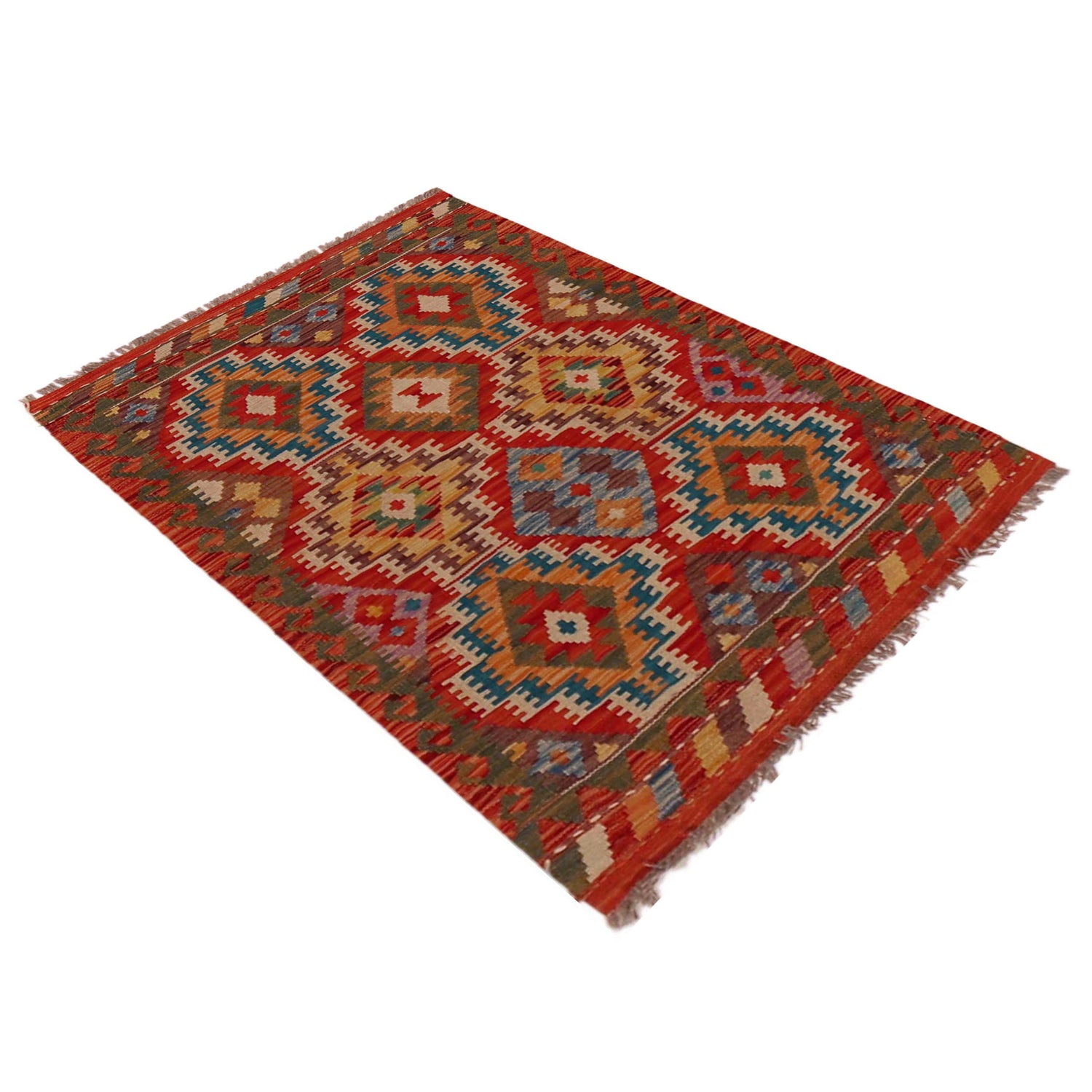 Handmade Vegetable Kilim 2' 7" x 4' 0" (ft) - No. P35846