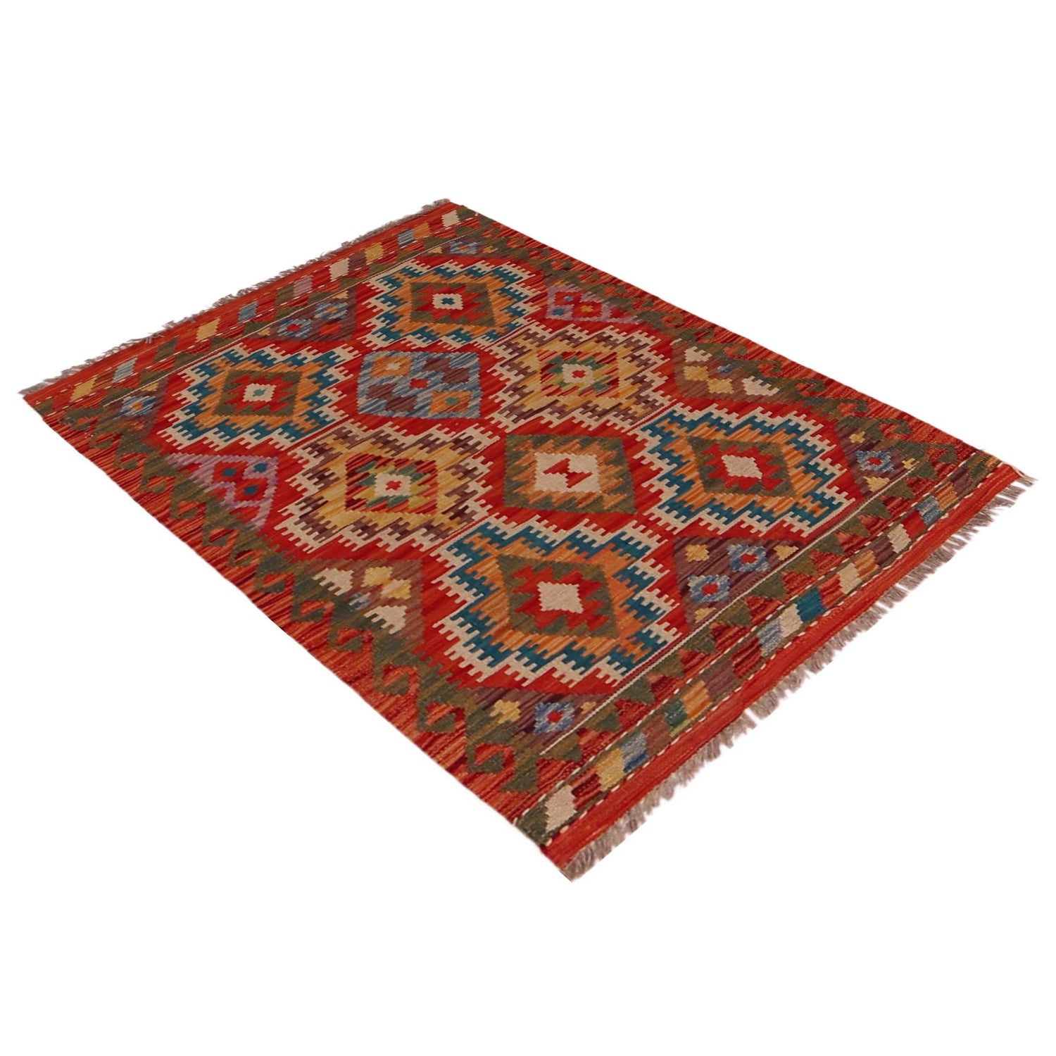 Handmade Vegetable Kilim 2' 7" x 4' 0" (ft) - No. P35846
