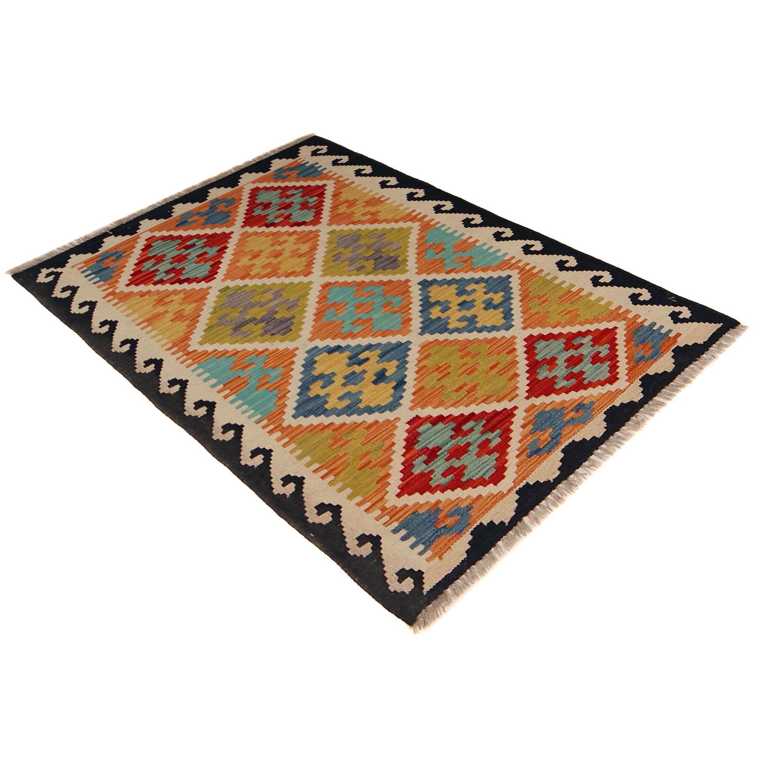 Handmade Vegetable Kilim 2' 11" x 4' 6" (ft) - No. P35850