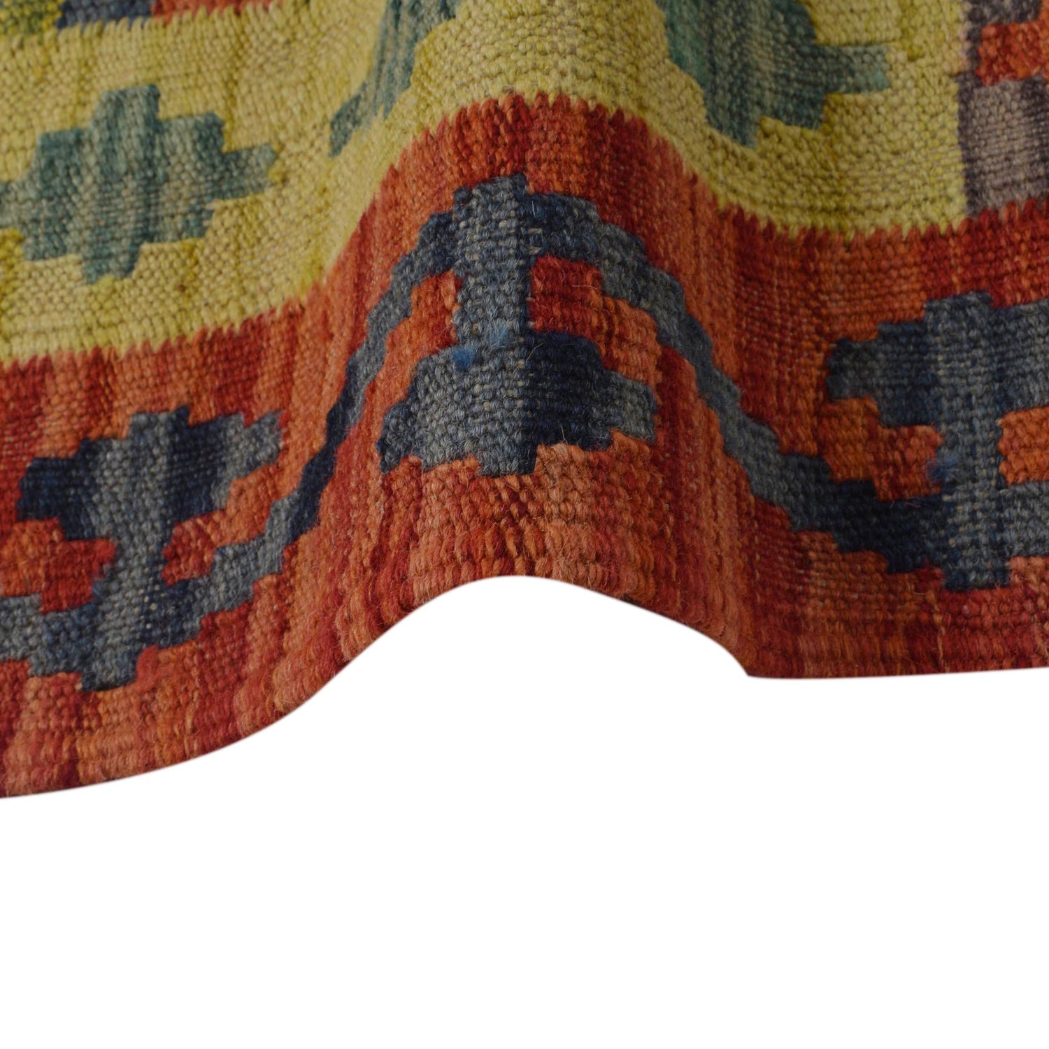 Handmade Vegetable Kilim 5' 0" x 6' 10" (ft) - No. P35854