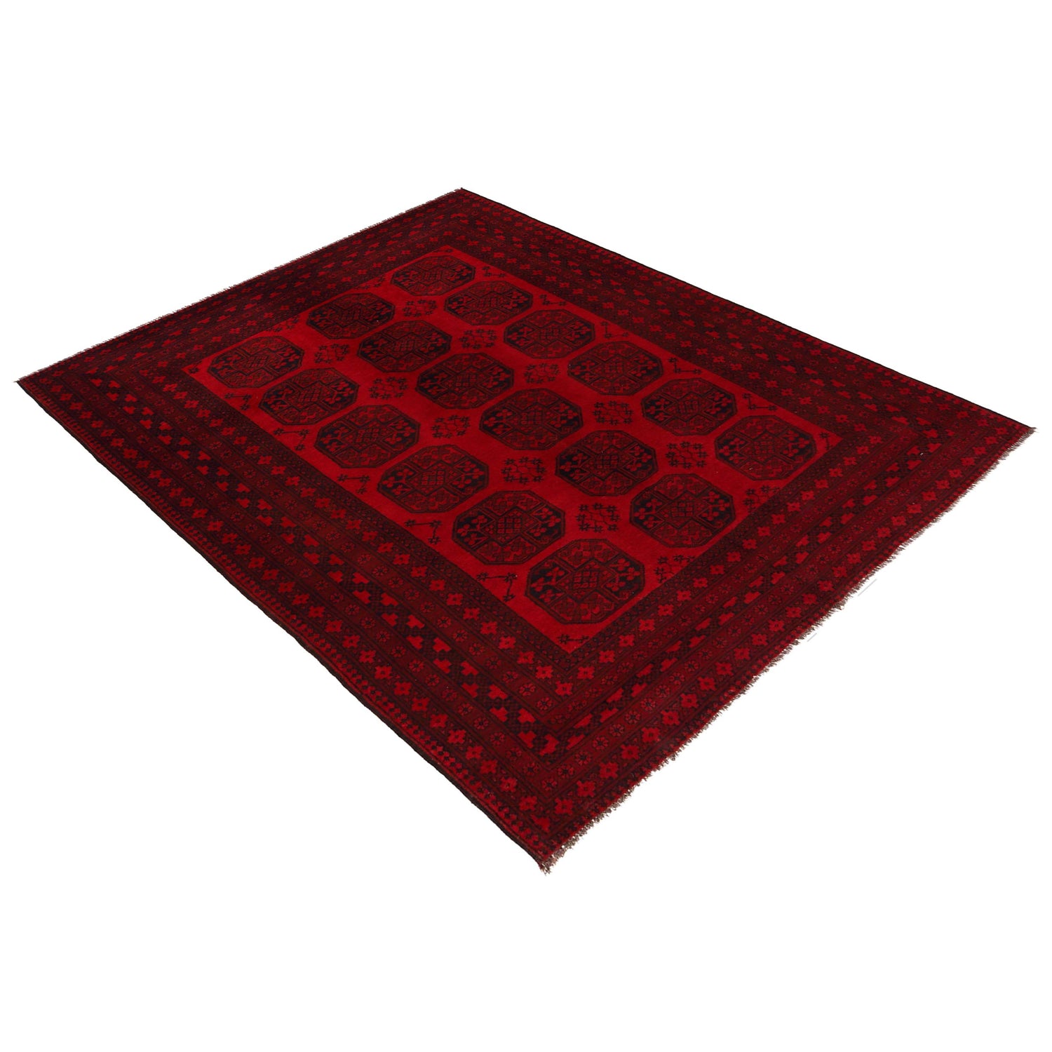 Traditional Red Fil pa Carpet 6' 6" x 9' 2" (ft) - No. P35899
