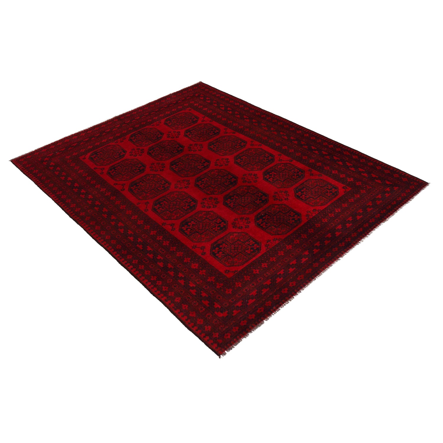 Traditional Red Fil pa Carpet 6' 6" x 9' 2" (ft) - No. P35899