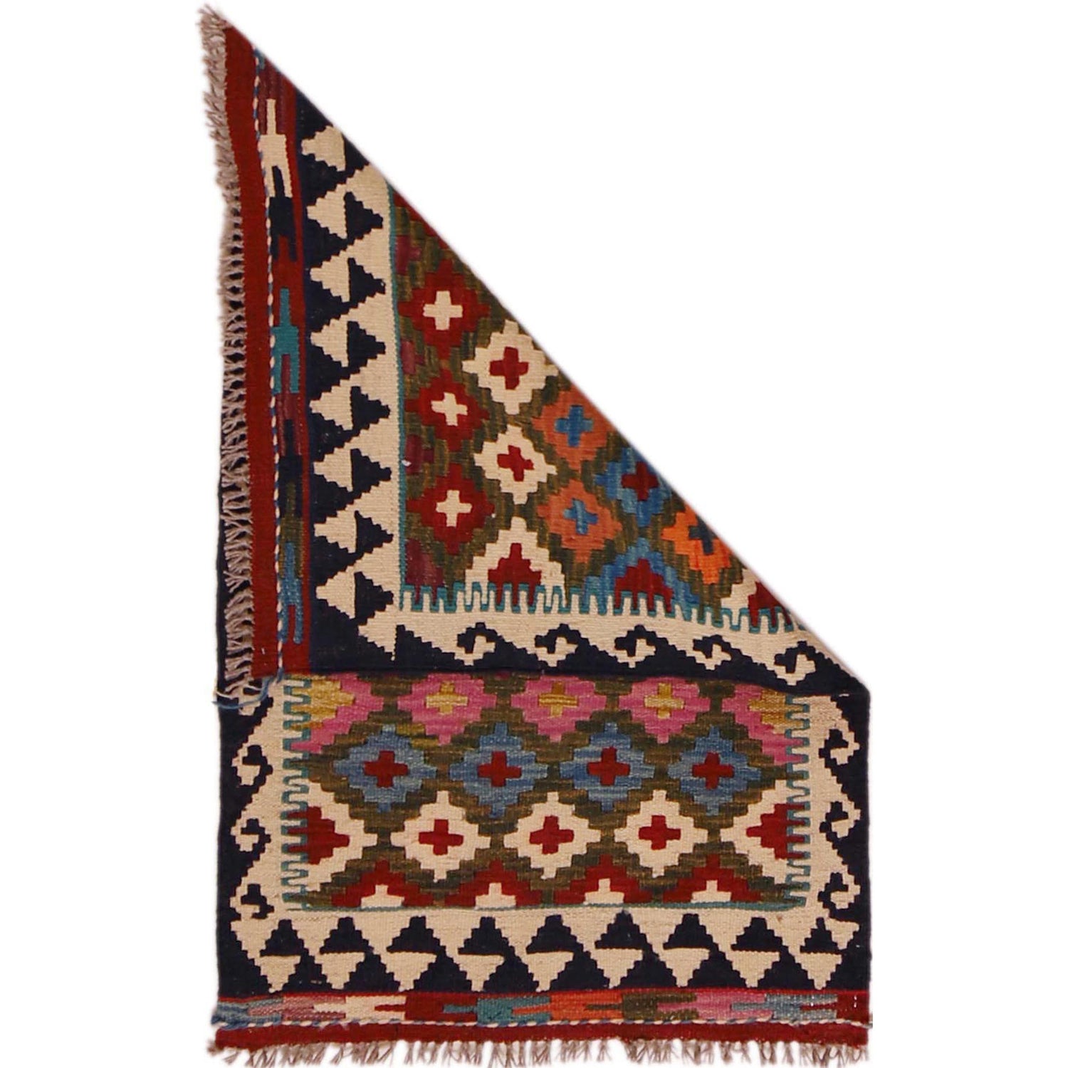 Handmade Vegetable Kelim 2' 1" x 3' 6" (ft) - No. P35970