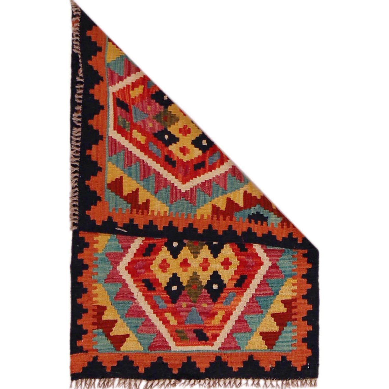 Handmade Vegetable Kelim 2' 0" x 3' 1" (ft) - No. P35974