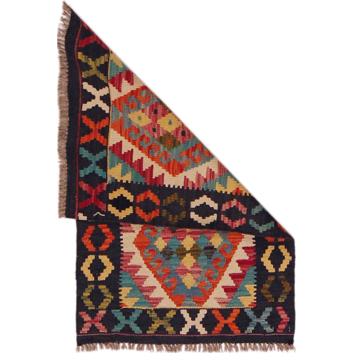 Handmade Vegetable Kilim 2' 0" x 3' 1" (ft) - No. P35975