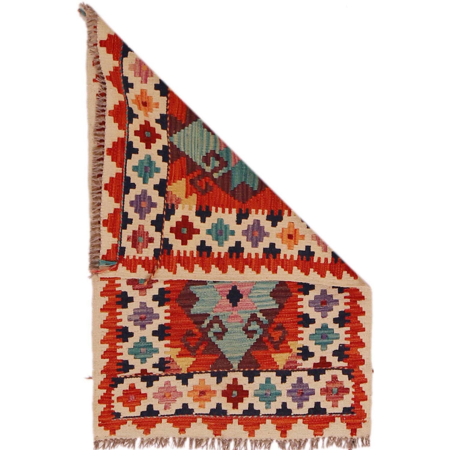 Handmade Vegetable Kilim 2' 2" x 3' 4" (ft) - No. P35977