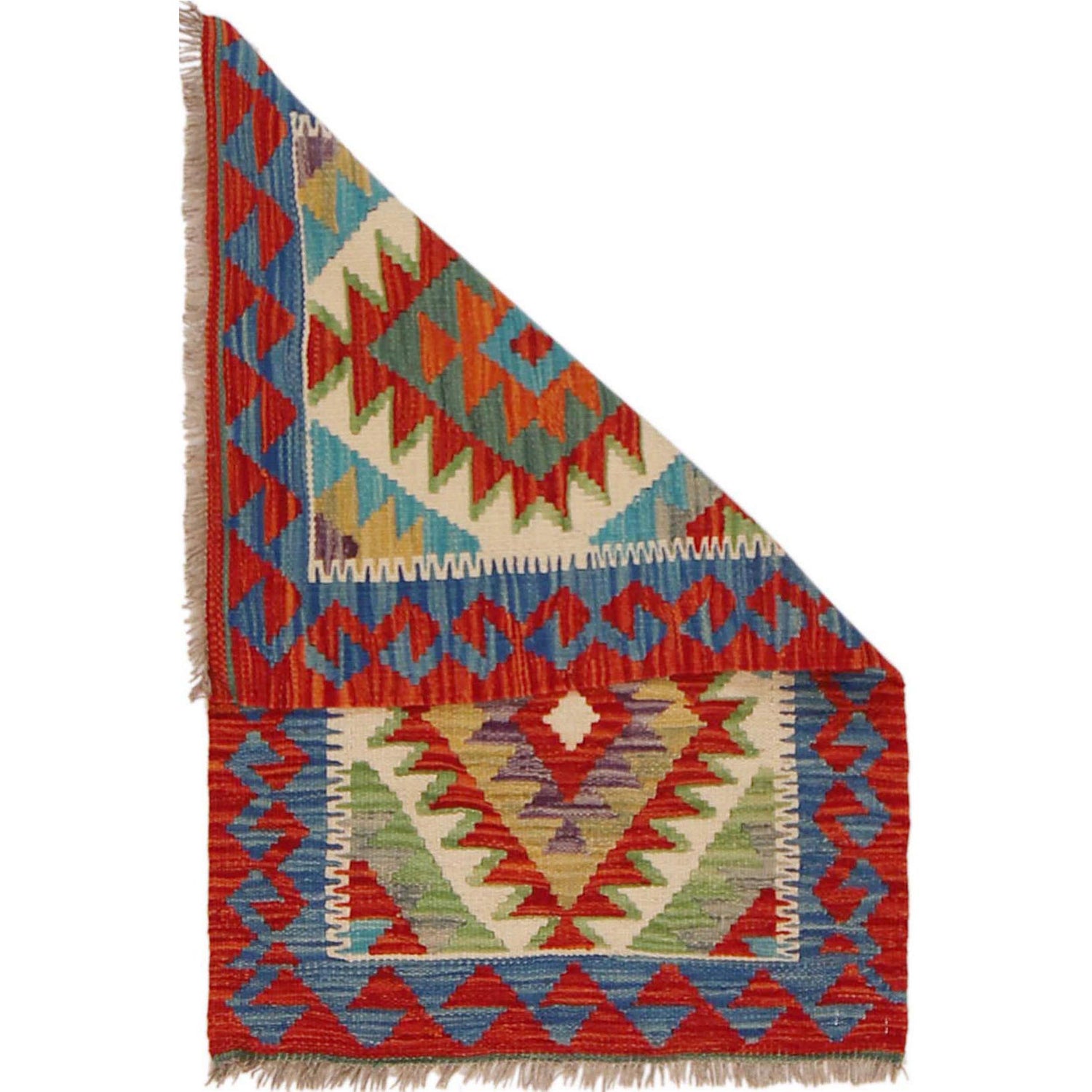 Handmade Vegetable Kelim 2' 0" x 3' 1" (ft) - No. P36046