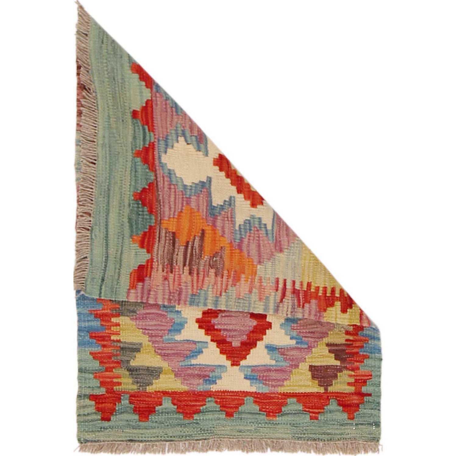 Handmade Vegetable Kilim 1' 10" x 2' 6" (ft) - No. P36049