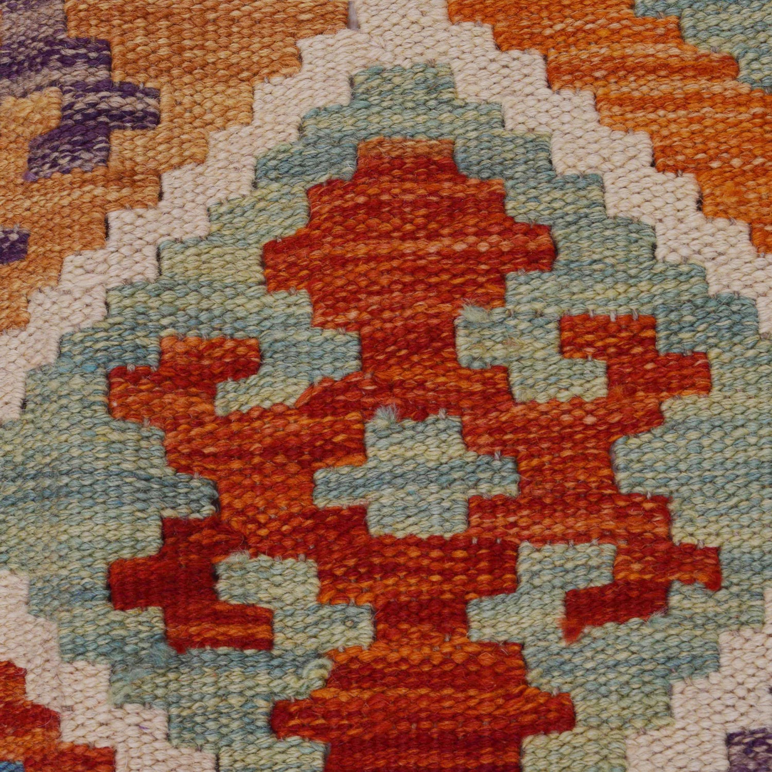 Handmade Vegetable Kilim 6' 8" x 9' 9" (ft) - No. P36075