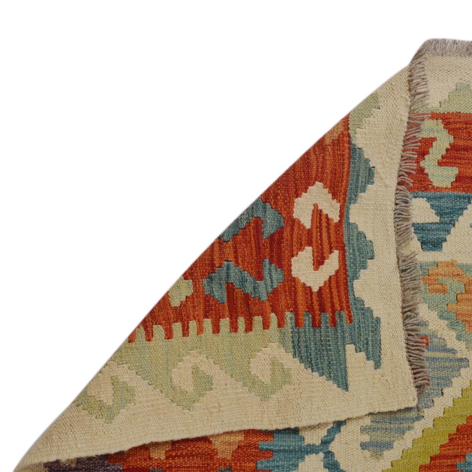 Handmade Vegetable Kilim 6' 8" x 9' 9" (ft) - No. P36075