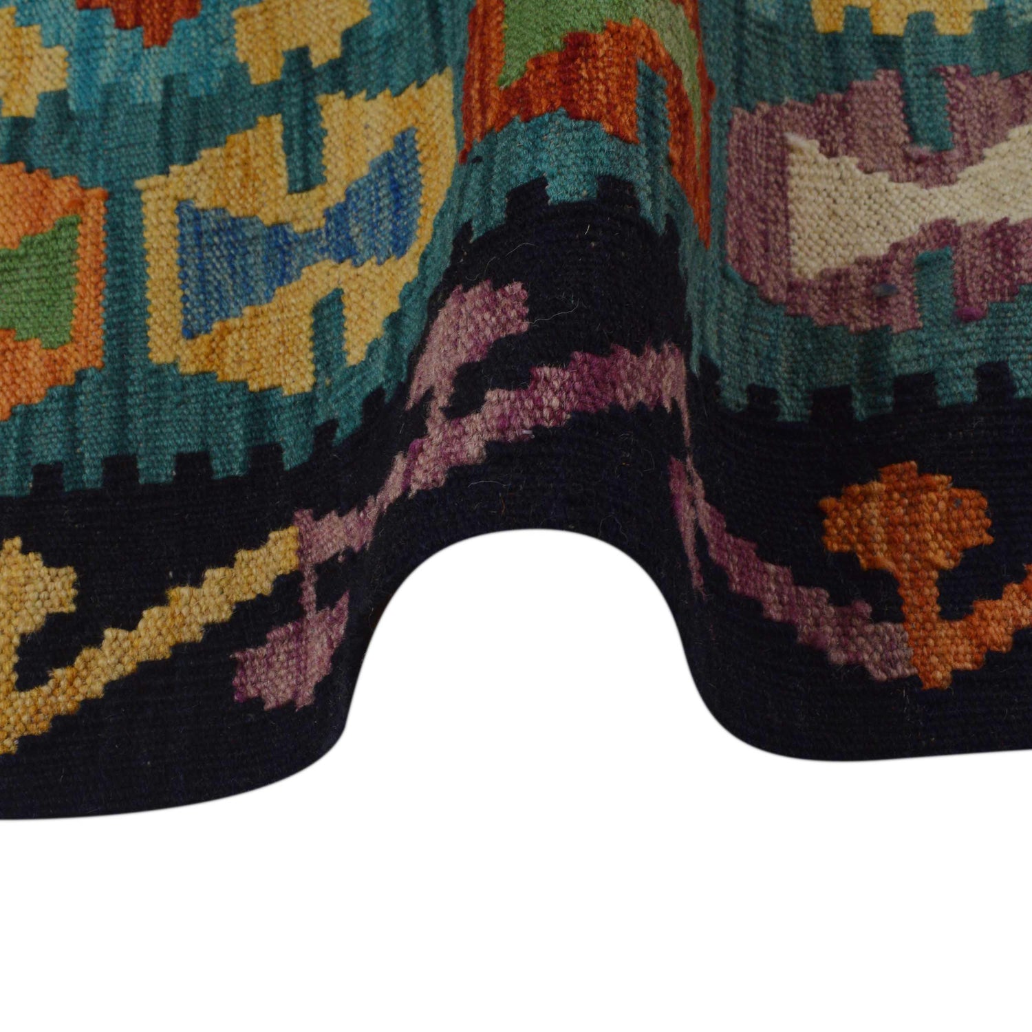 Handmade Vegetable Kelim 5' 10" x 8' 4" (ft) - No. P36077