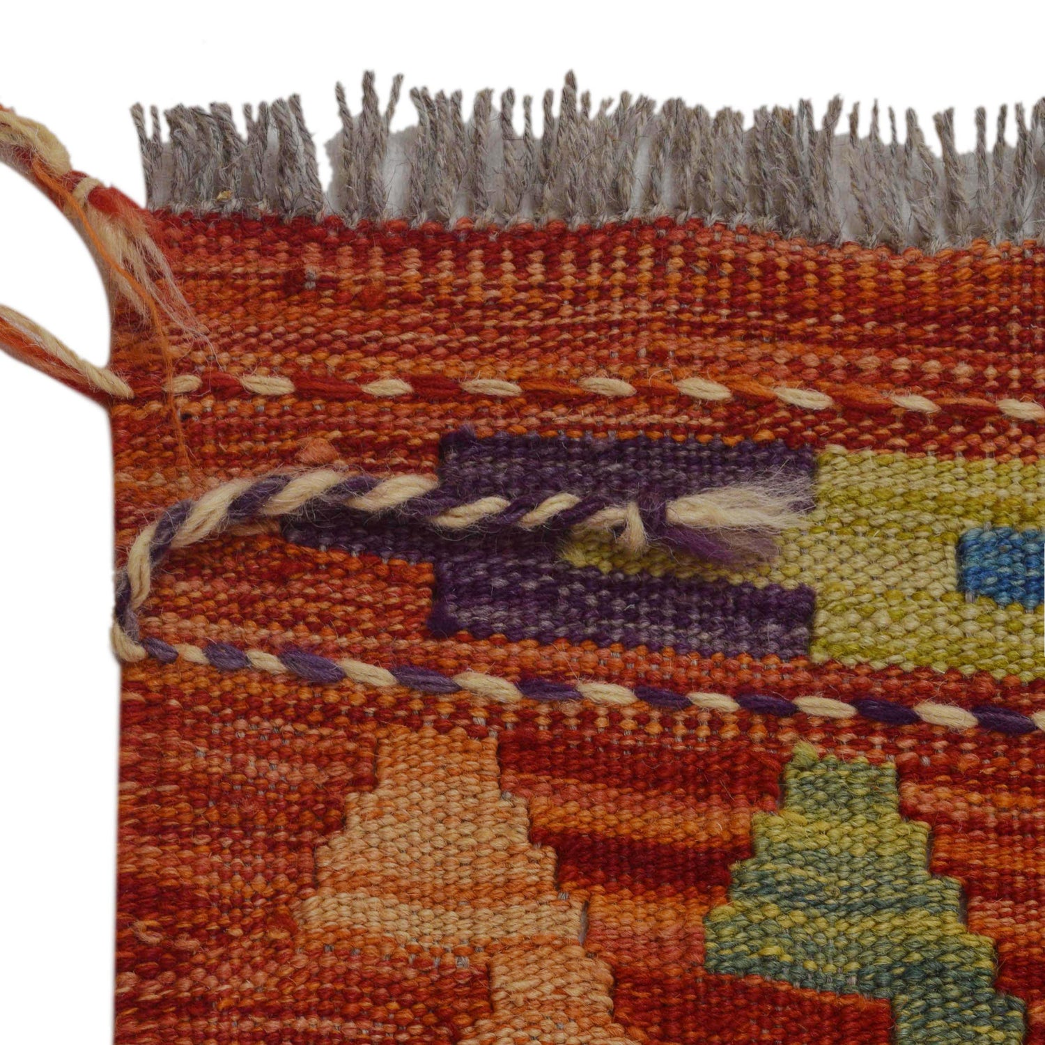 Handmade Vegetable Kilim 6' 0" x 8' 3" (ft) - No. P36078