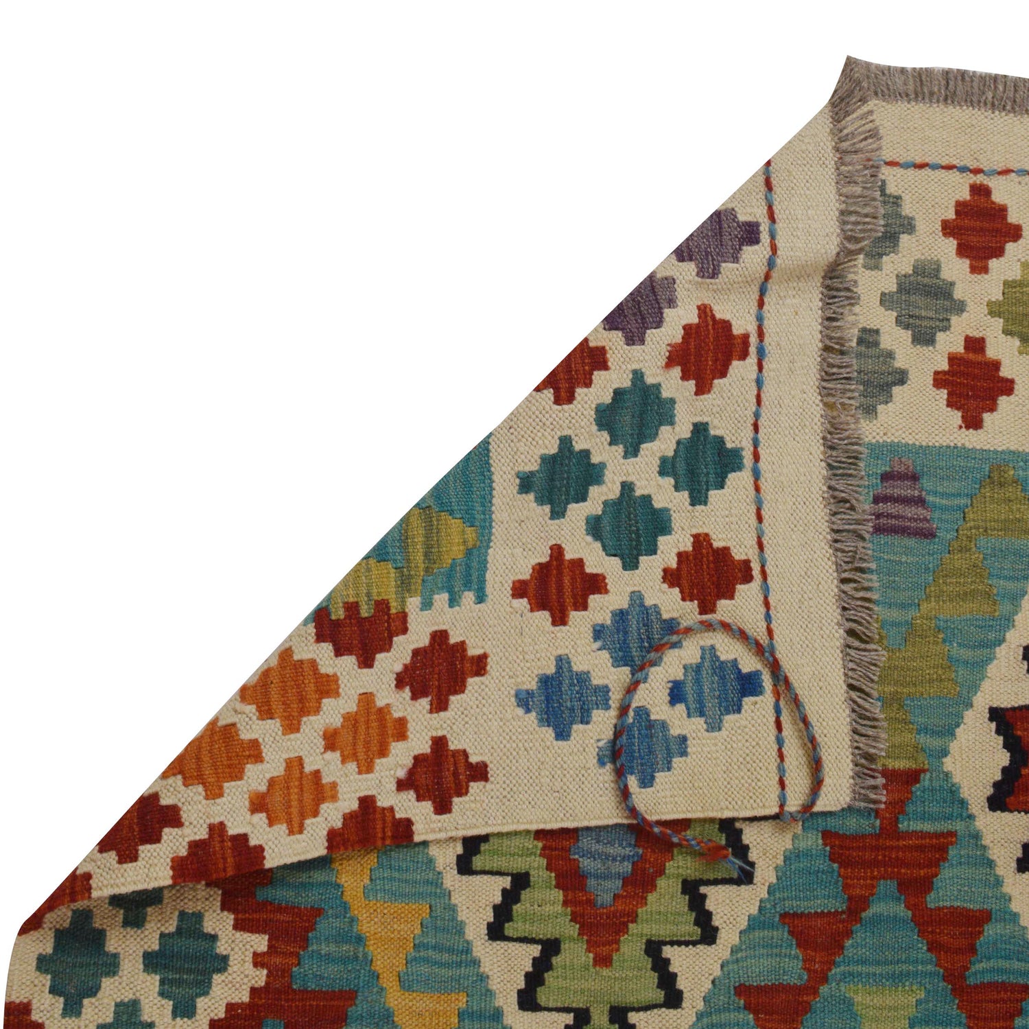 Handmade Vegetable Kelim 5' 9" x 8' 2" (ft) - No. P36081