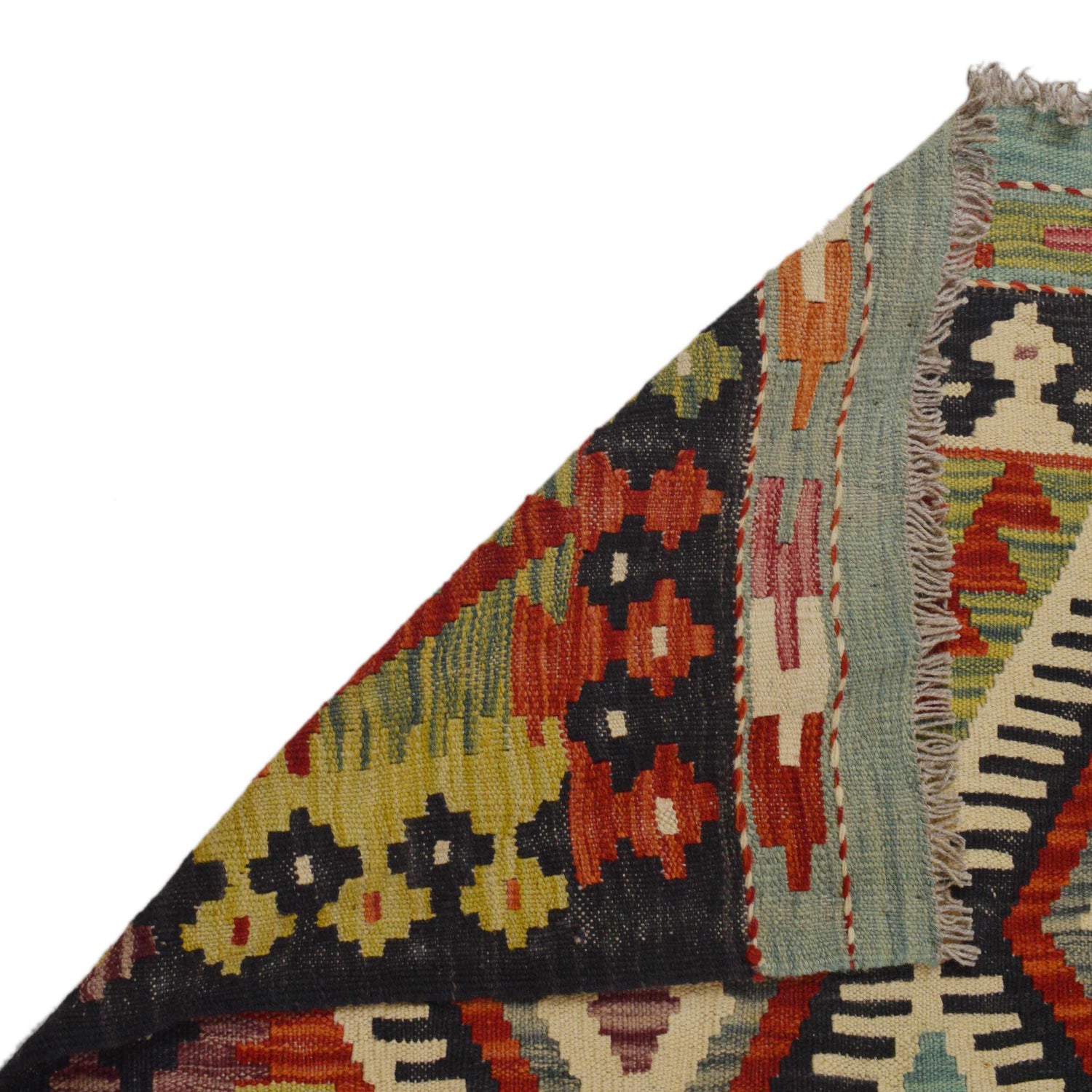 Handmade Vegetable Kilim 5' 9" x 7' 10" (ft) - No. P36085