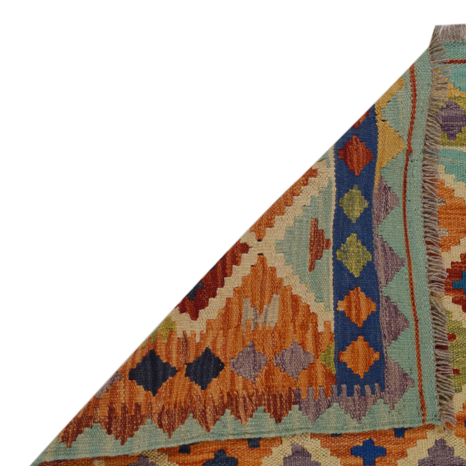 Handmade Vegetable Kelim 3' 5" x 4' 11" (ft) - No. P36087