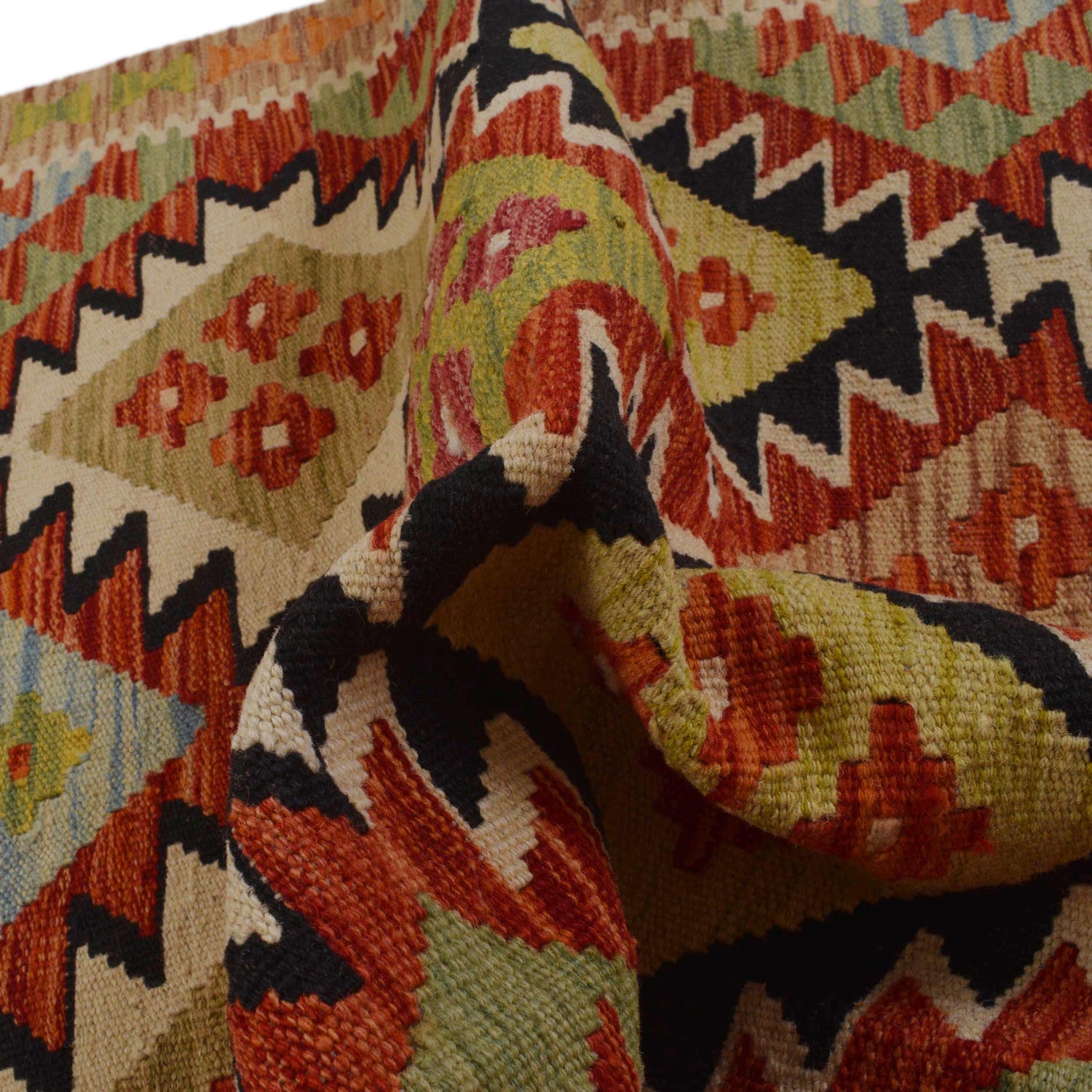 Handmade Vegetable Kilim 3' 3" x 5' 0" (ft) - No. P36090