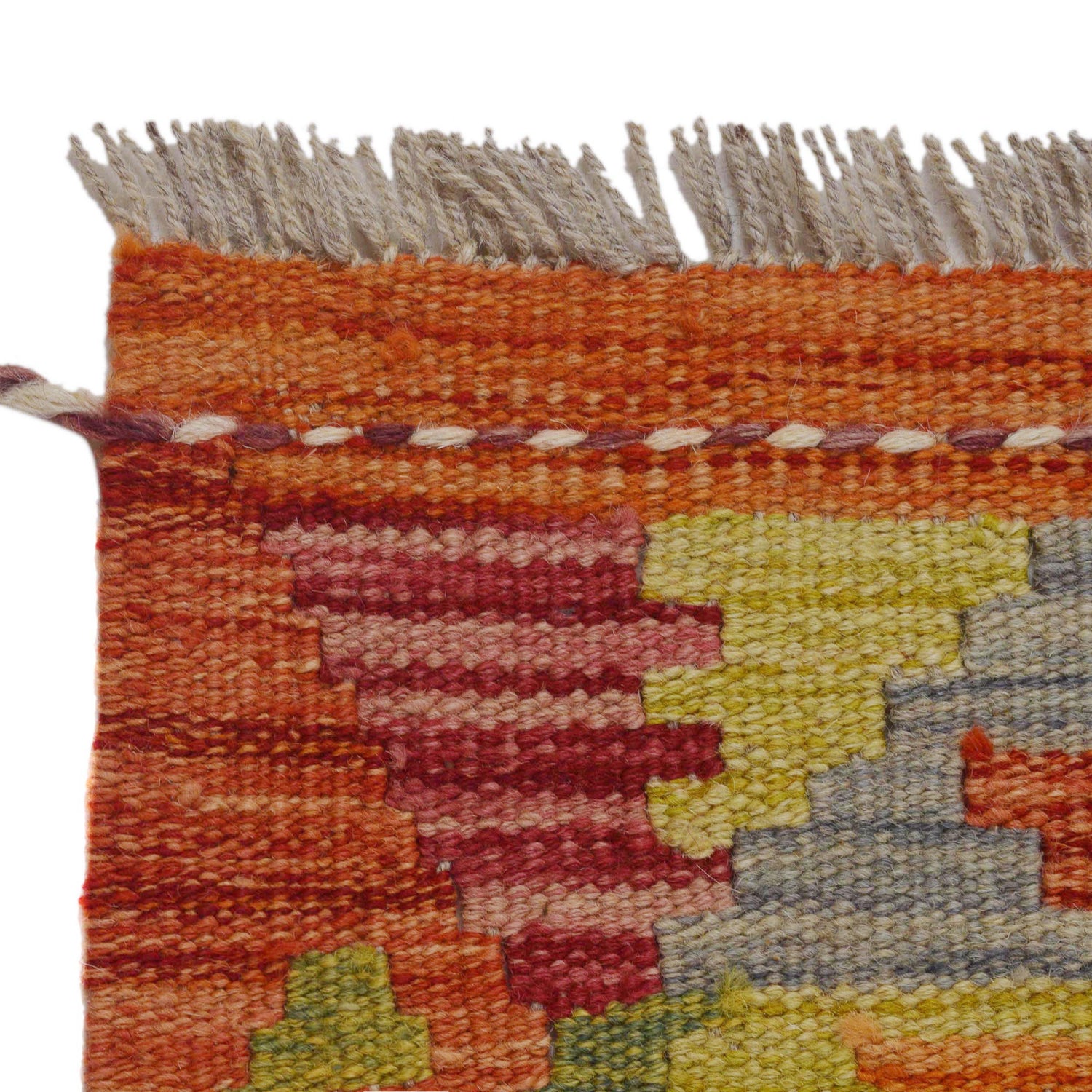 Handmade Vegetable Kilim 4' 11" x 6' 4" (ft) - No. P36097