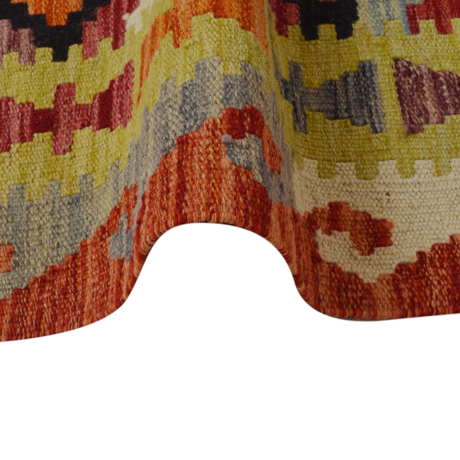 Handmade Vegetable Kilim 4' 11" x 6' 4" (ft) - No. P36097