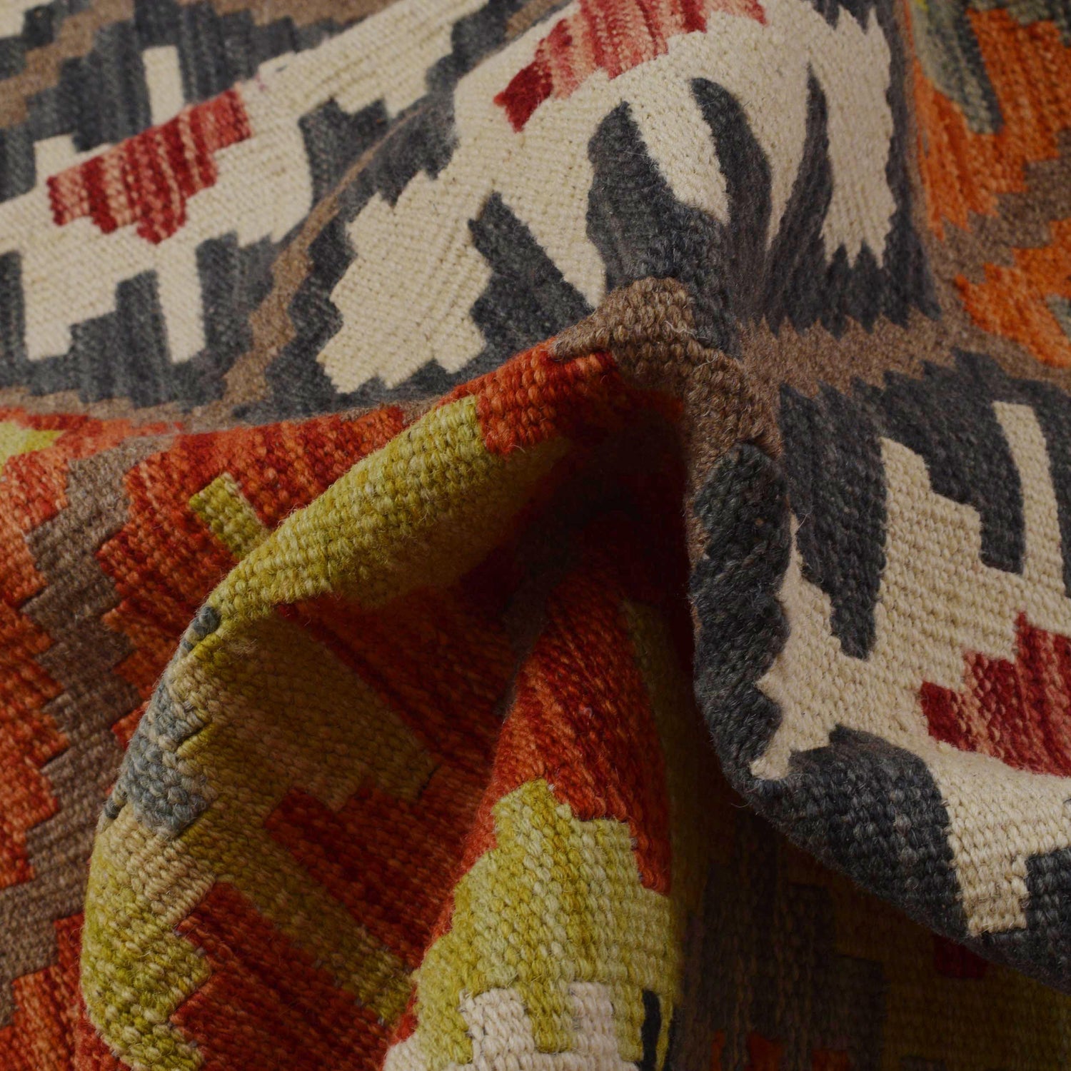 Handmade Vegetable Kilim 4' 11" x 6' 6" (ft) - No. P36102