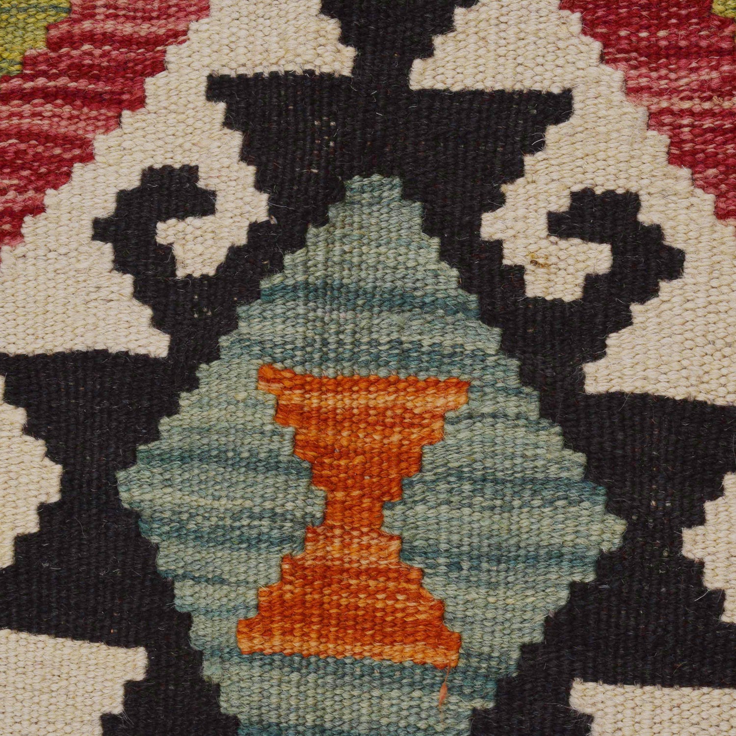 Handmade Vegetable Kelim 5' 1" x 6' 4" (ft) - No. P36103