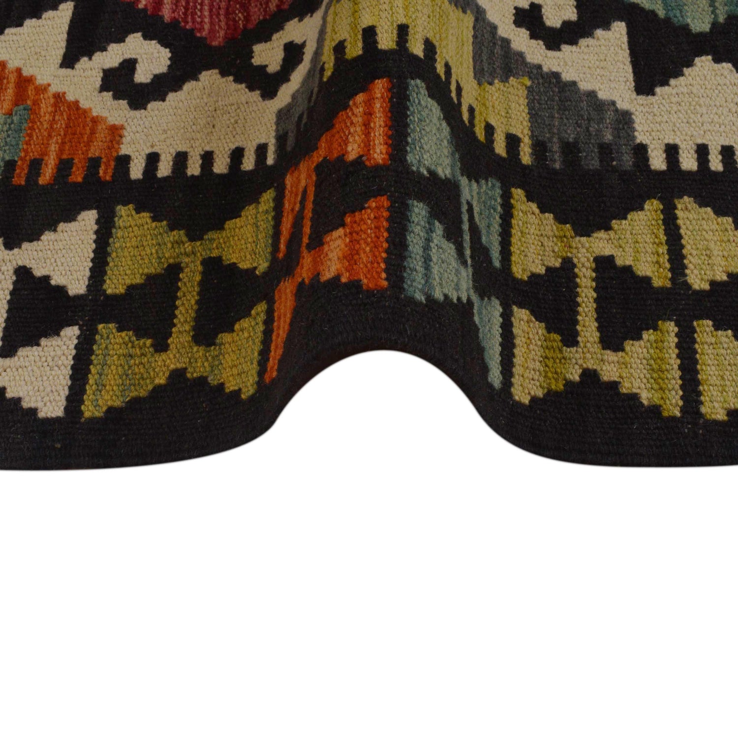 Handmade Vegetable Kelim 5' 1" x 6' 4" (ft) - No. P36103