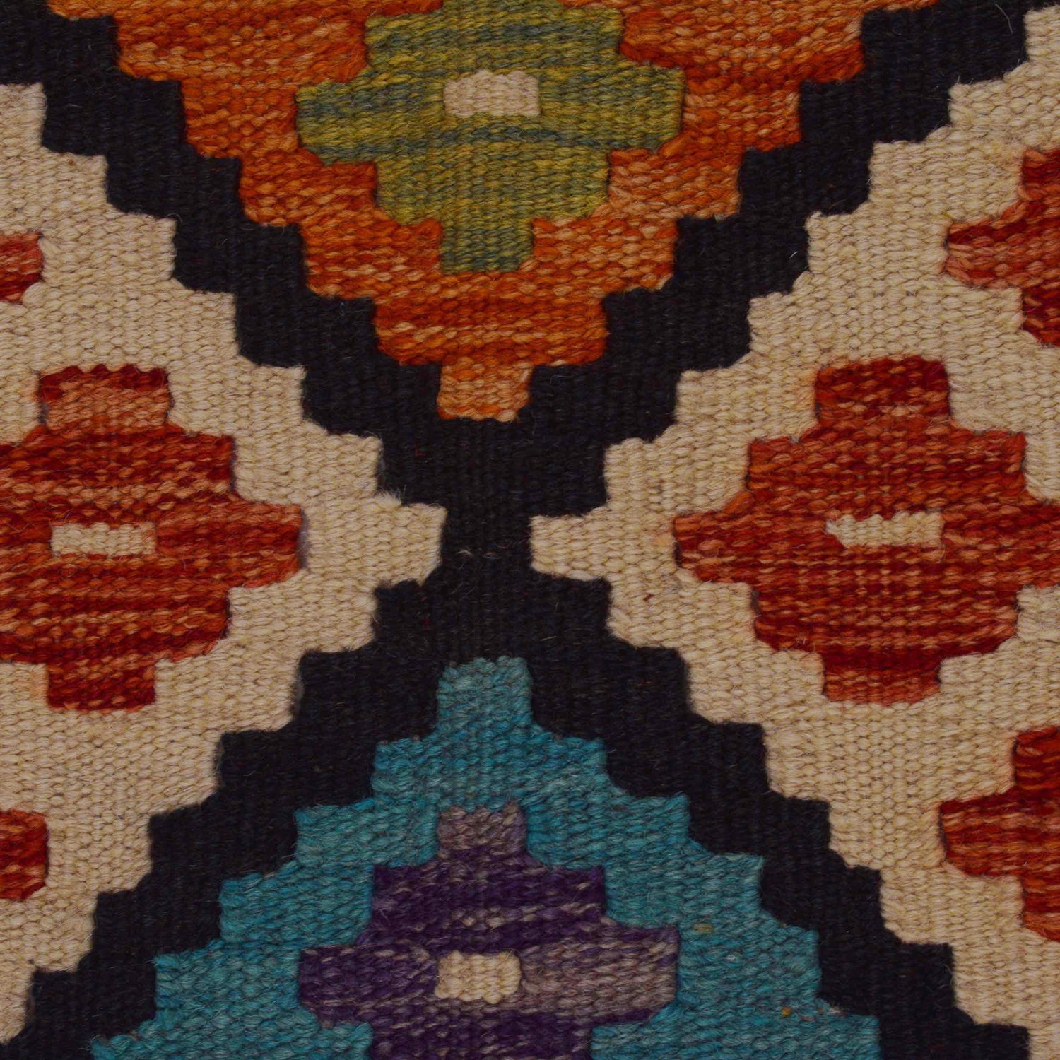 Handmade Vegetable Kilim 4' 5" x 5' 7" (ft) - No. P36104