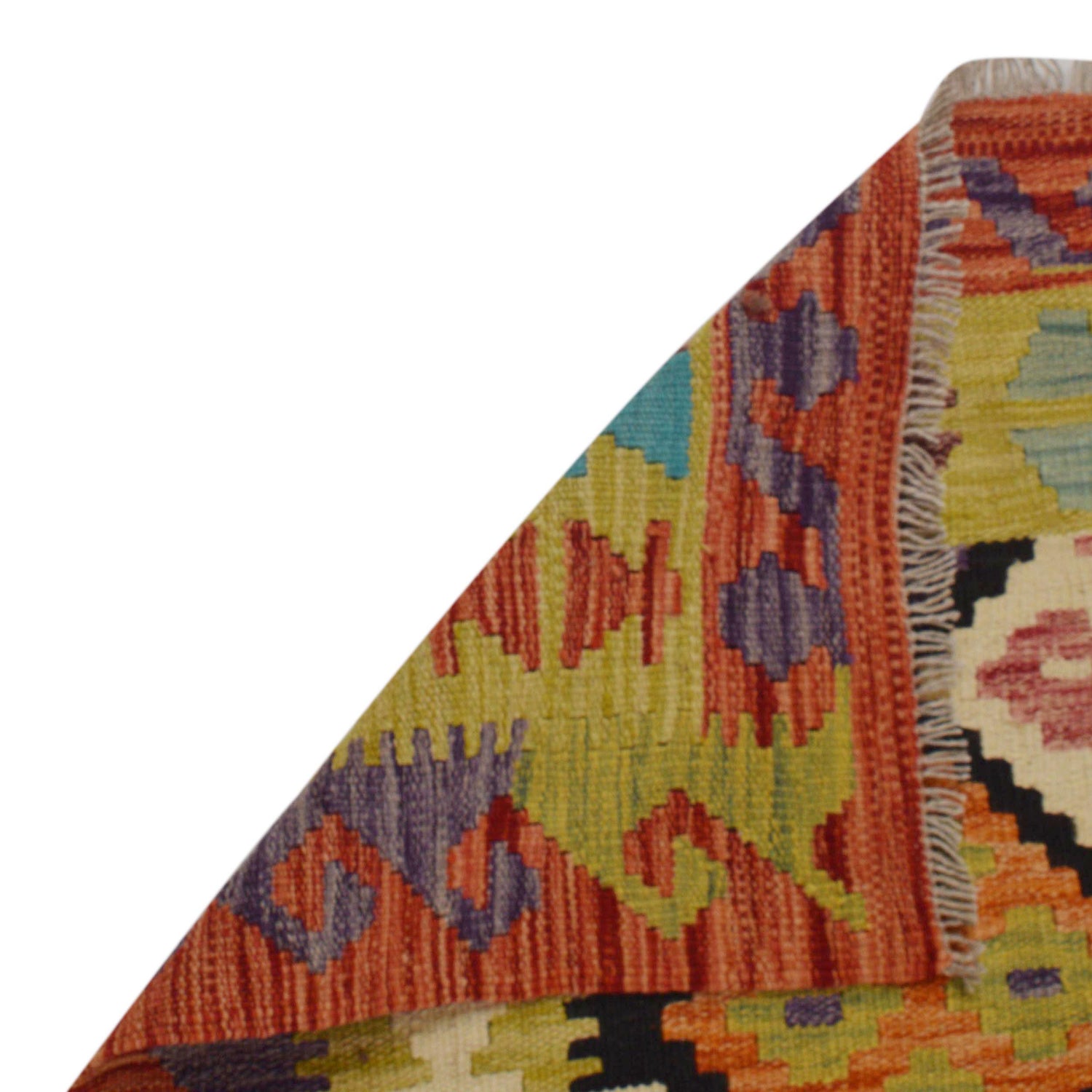 Handmade Vegetable Kilim 4' 5" x 5' 7" (ft) - No. P36104