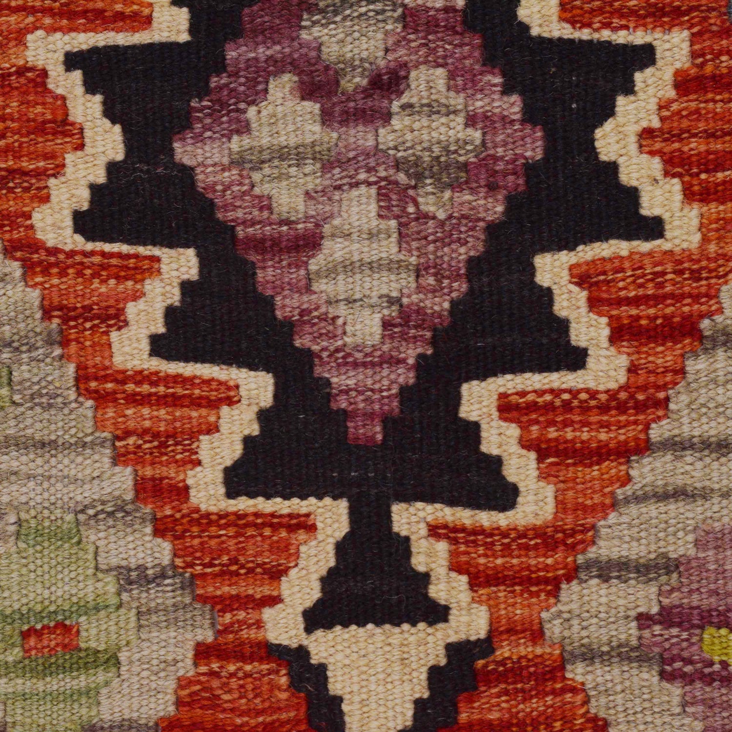 Handmade Vegetable Kelim 4' 4" x 5' 9" (ft) - No. P36105