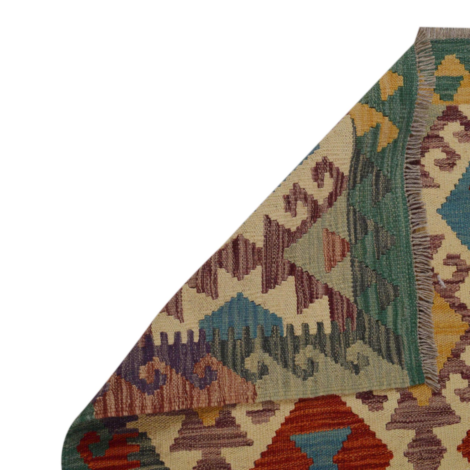 Handmade Vegetable Kilim 4' 2" x 6' 0" (ft) - No. P36106