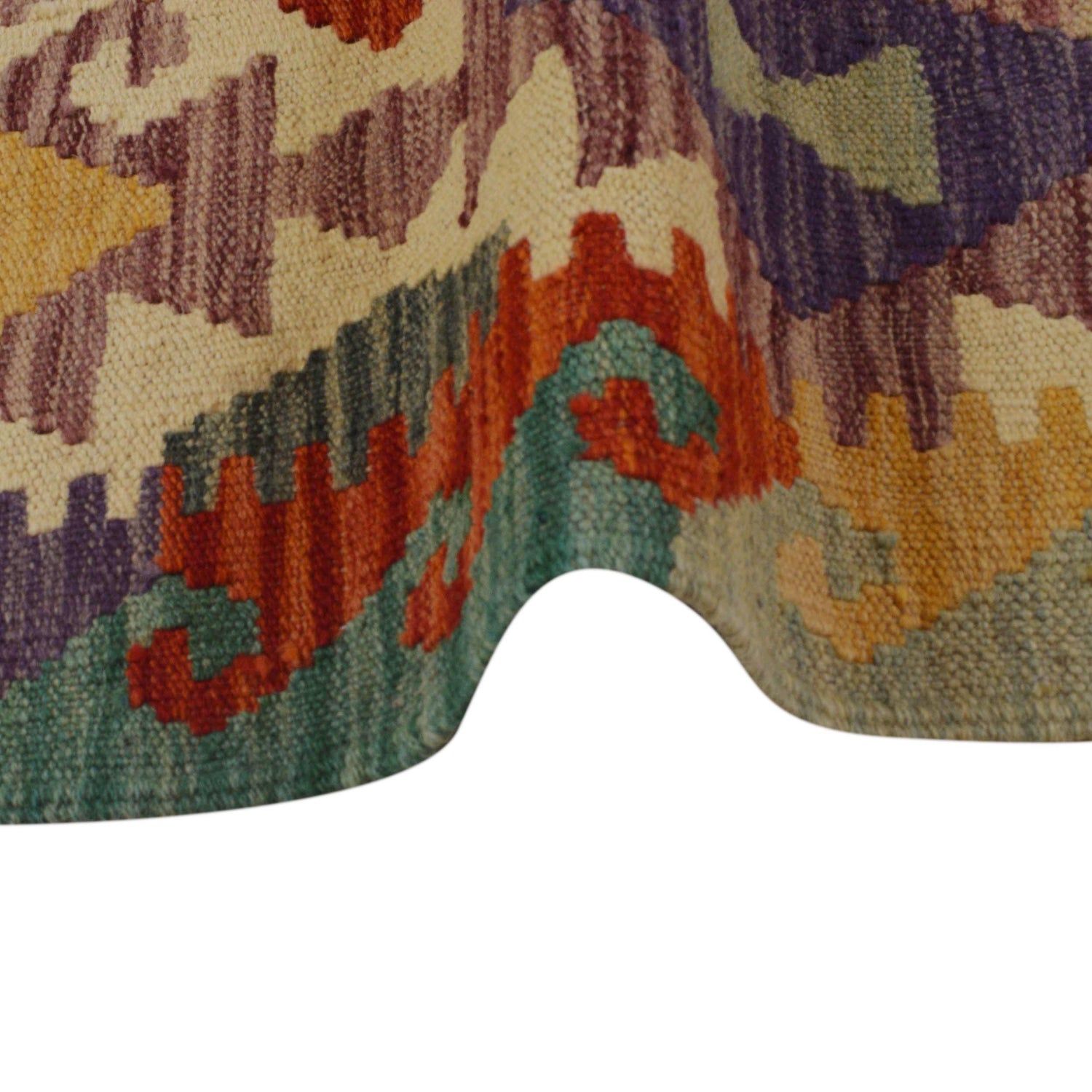 Handmade Vegetable Kilim 4' 2" x 6' 0" (ft) - No. P36106