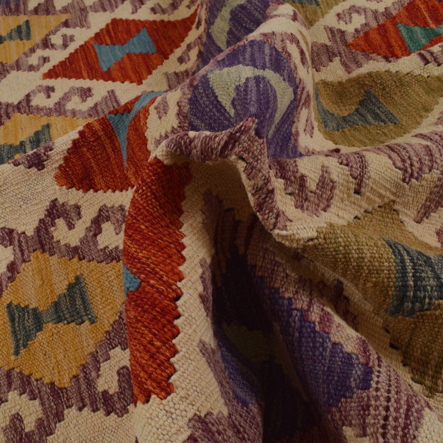 Handmade Vegetable Kilim 4' 2" x 6' 0" (ft) - No. P36106