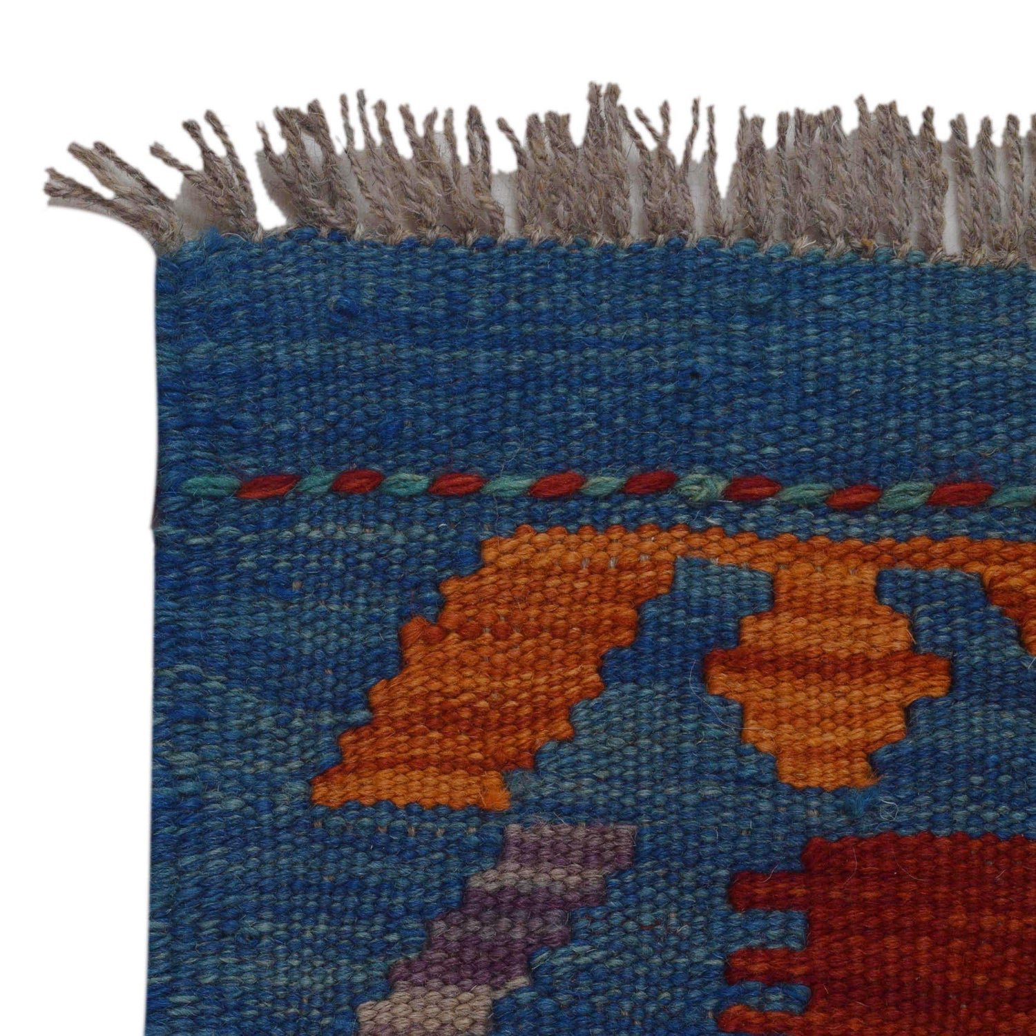 Handmade Vegetable Kelim 4' 0" x 5' 9" (ft) - No. P36107