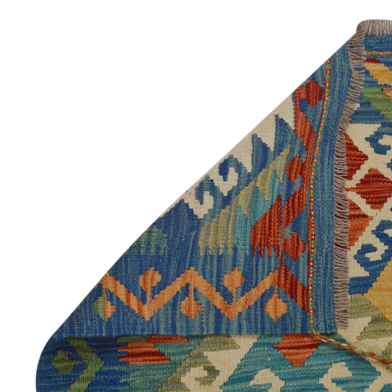 Handmade Vegetable Kilim 4' 0" x 5' 10" (ft) - No. P36110