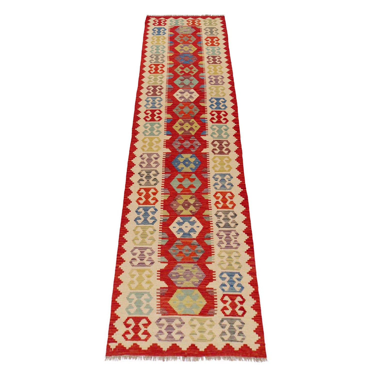 Vegetable Kelim Runner 2' 10" x 12' 11" (ft) - No. P36114