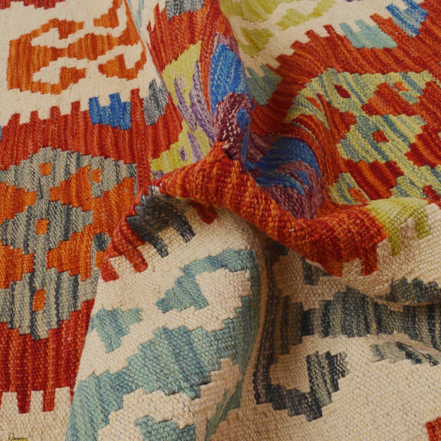 Vegetable Kelim Runner 2' 10" x 12' 11" (ft) - No. P36114