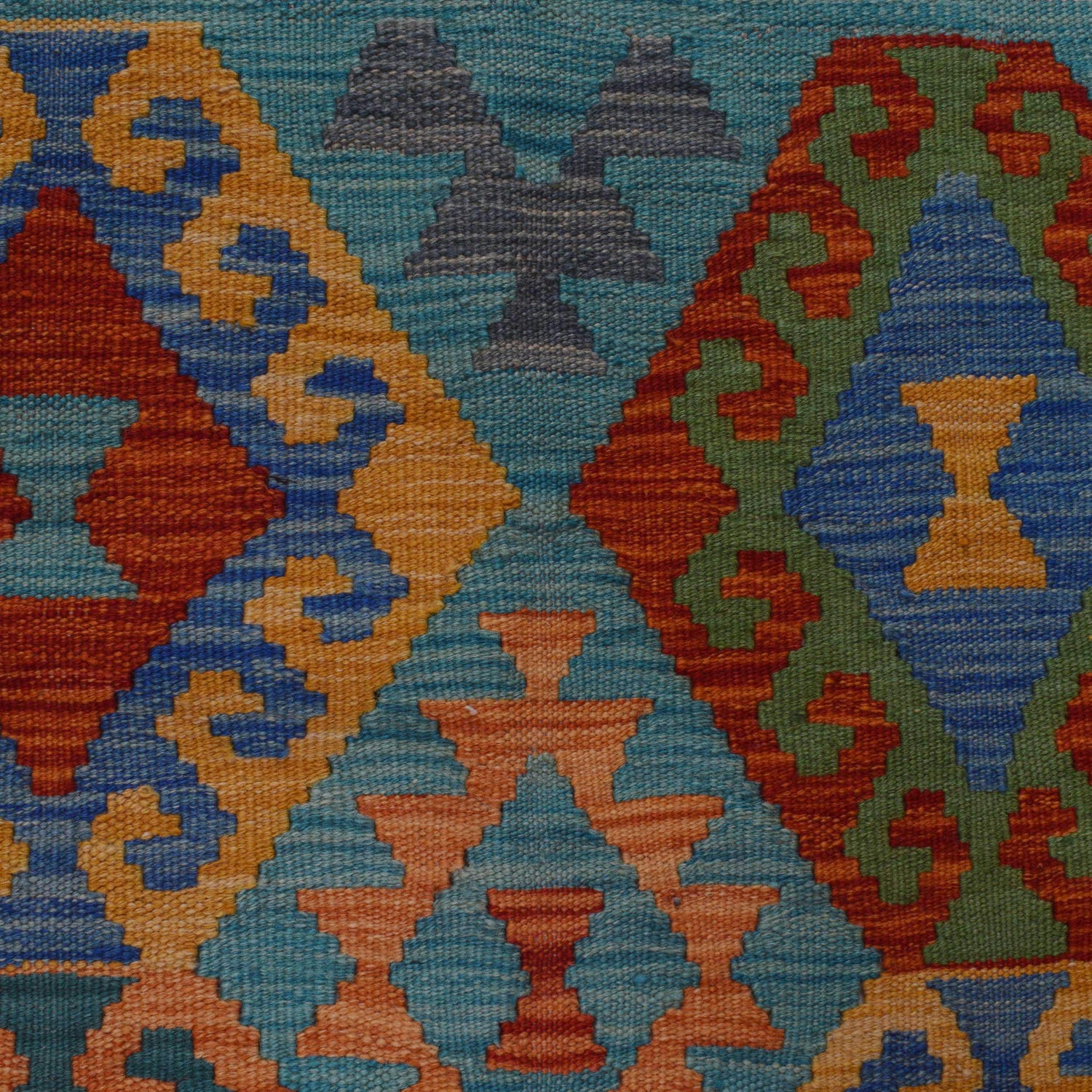 Handmade Vegetable Kilim 4' 2" x 5' 10" (ft) - No. P36116