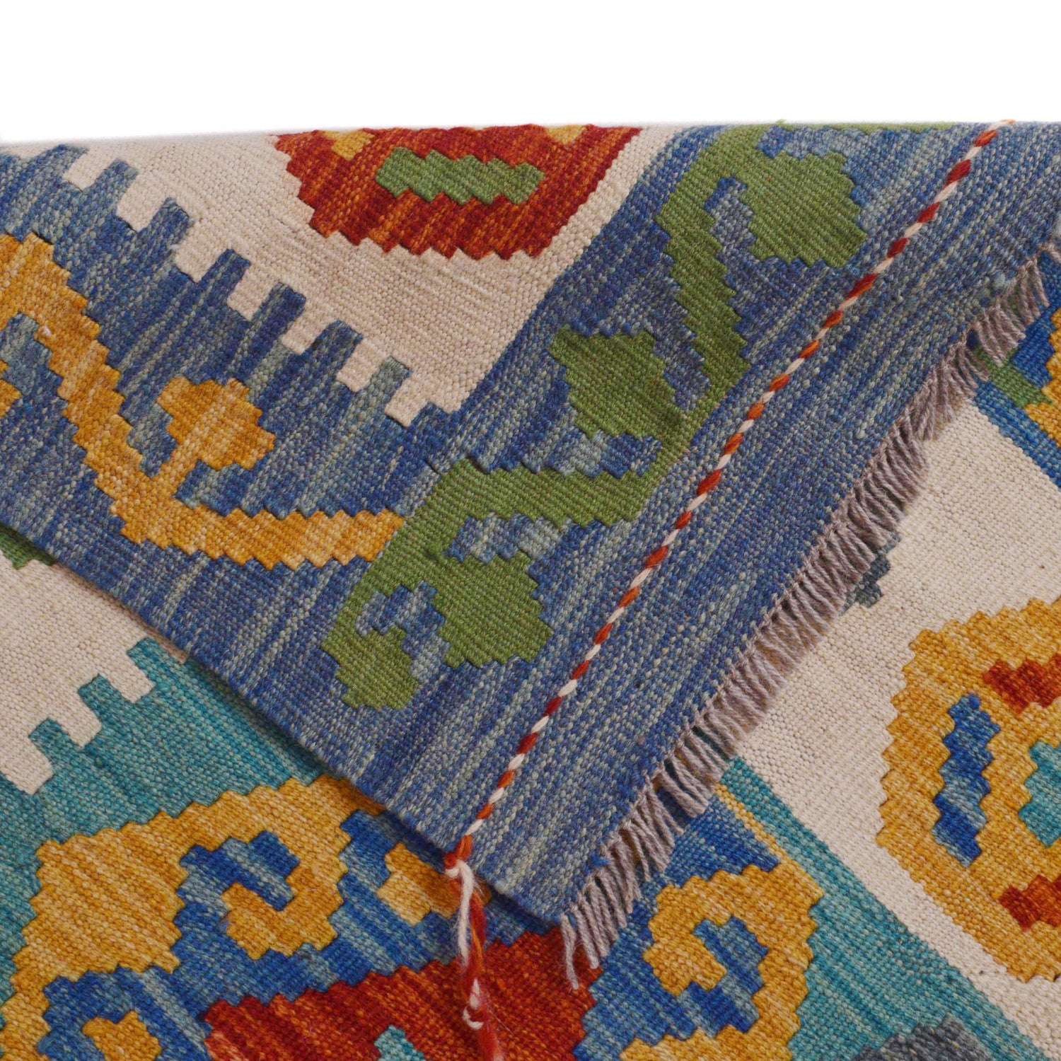 Handmade Vegetable Kilim 4' 2" x 5' 10" (ft) - No. P36116
