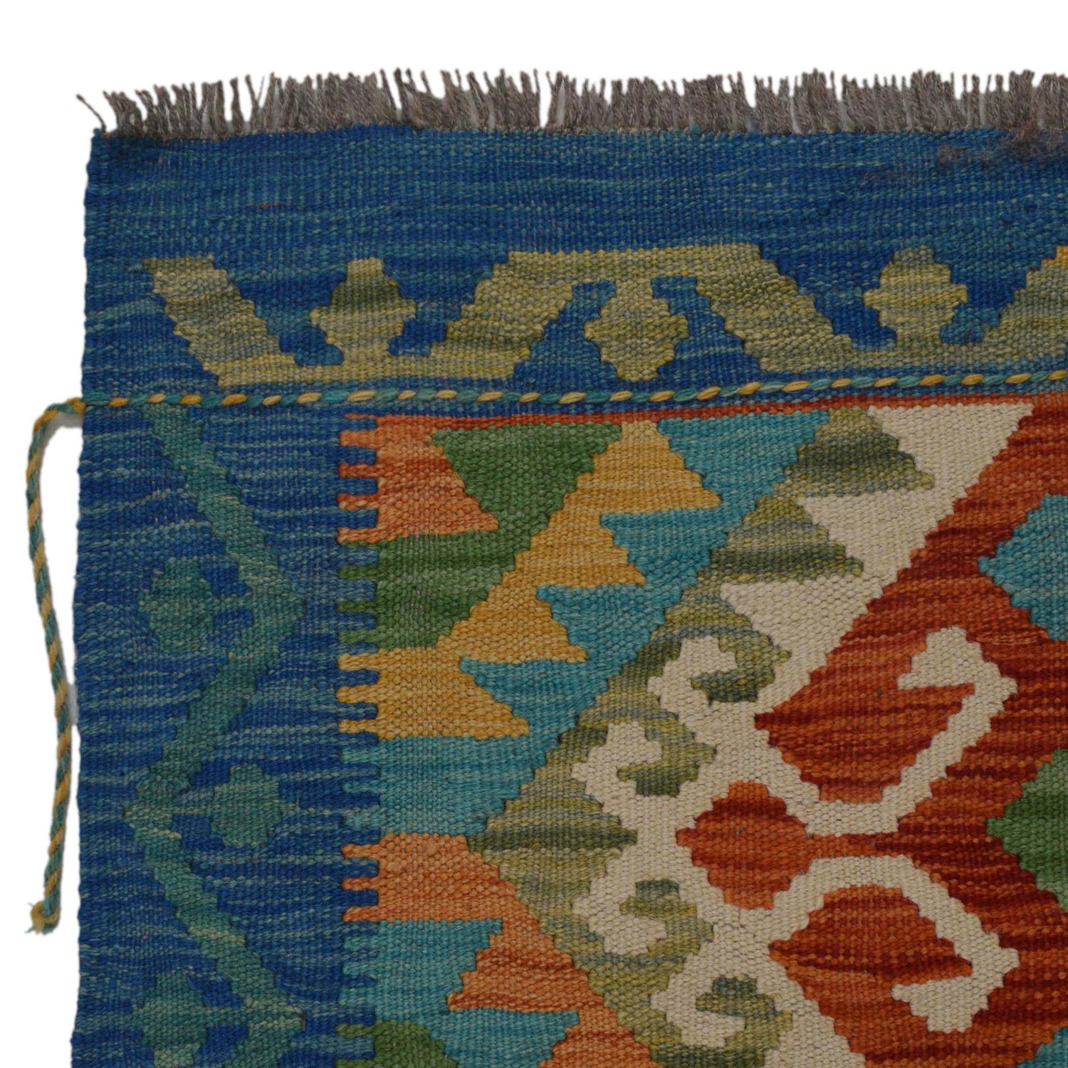 Handmade Vegetable Kelim 4' 0" x 5' 10" (ft) - No. P36117