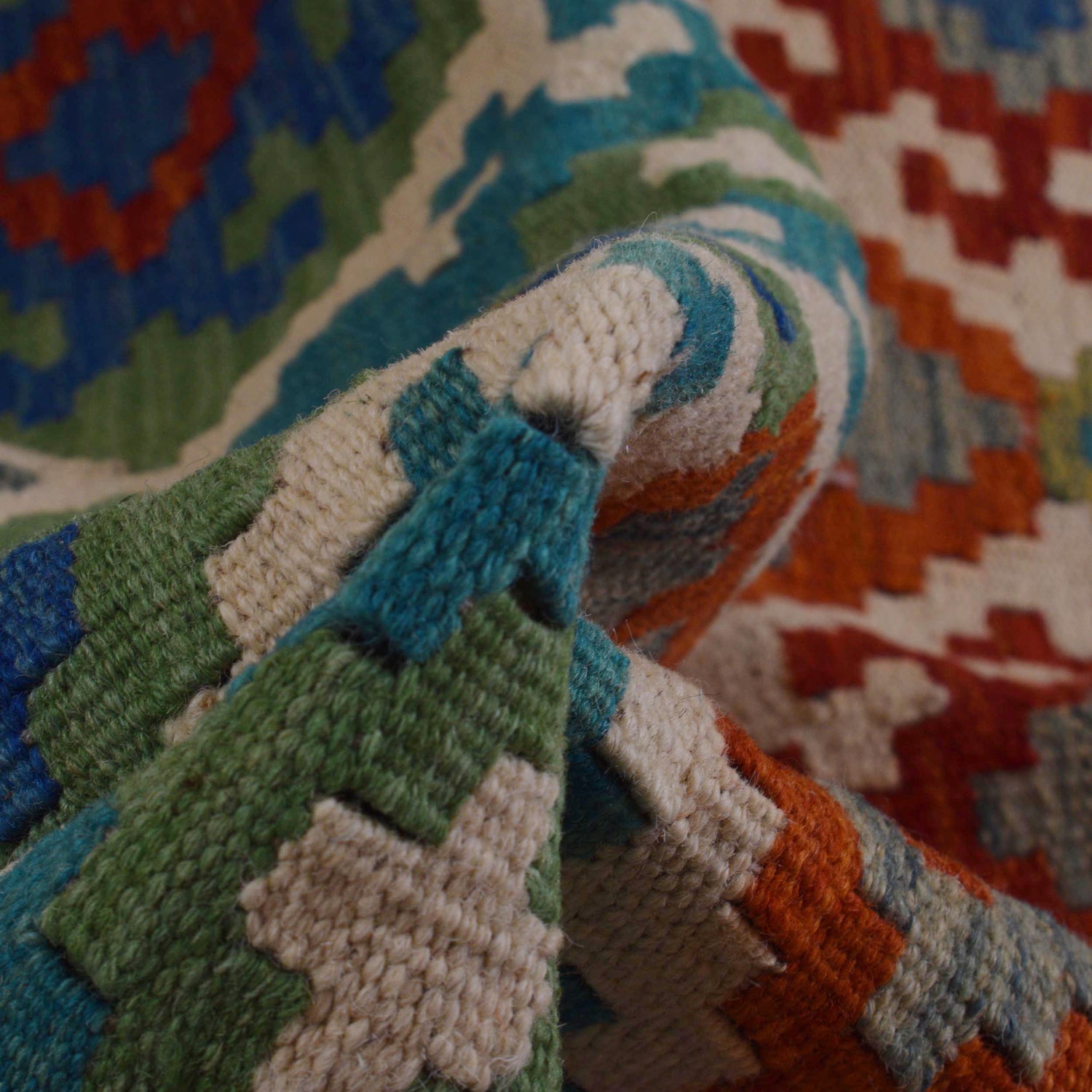 Handmade Vegetable Kilim 4' 4" x 5' 7" (ft) - No. P36118